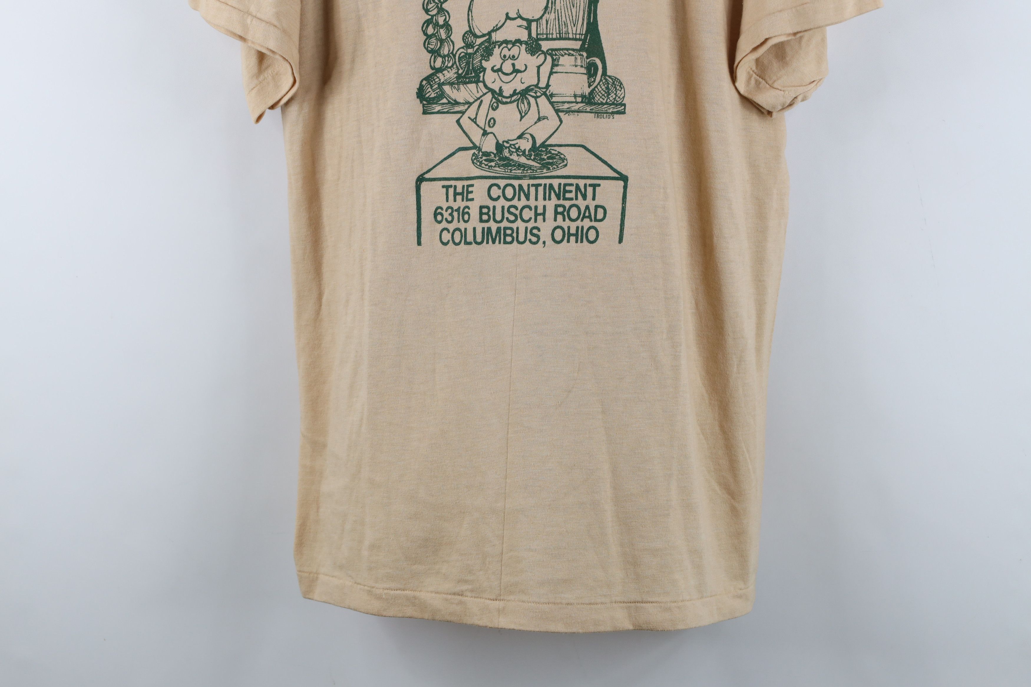 Vintage Vintage 80s Rapallos Pizza Pasta Restaurant Columbus T-Shirt Size US XL / EU 56 / 4 - 3 Thumbnail