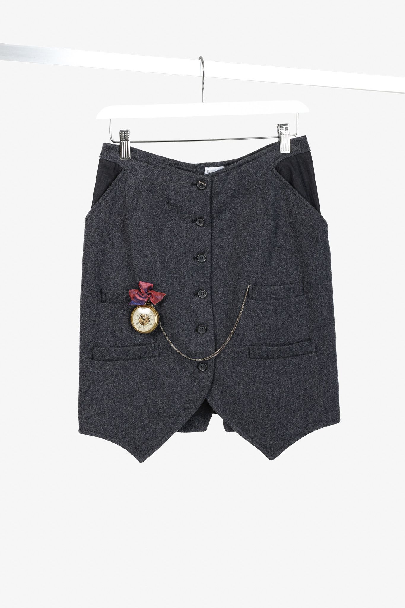Paul Smith Paul Smith Pocket Watch Accent Cashmere Skirt Size 26" / US 2 / IT 38 - 1 Thumbnail