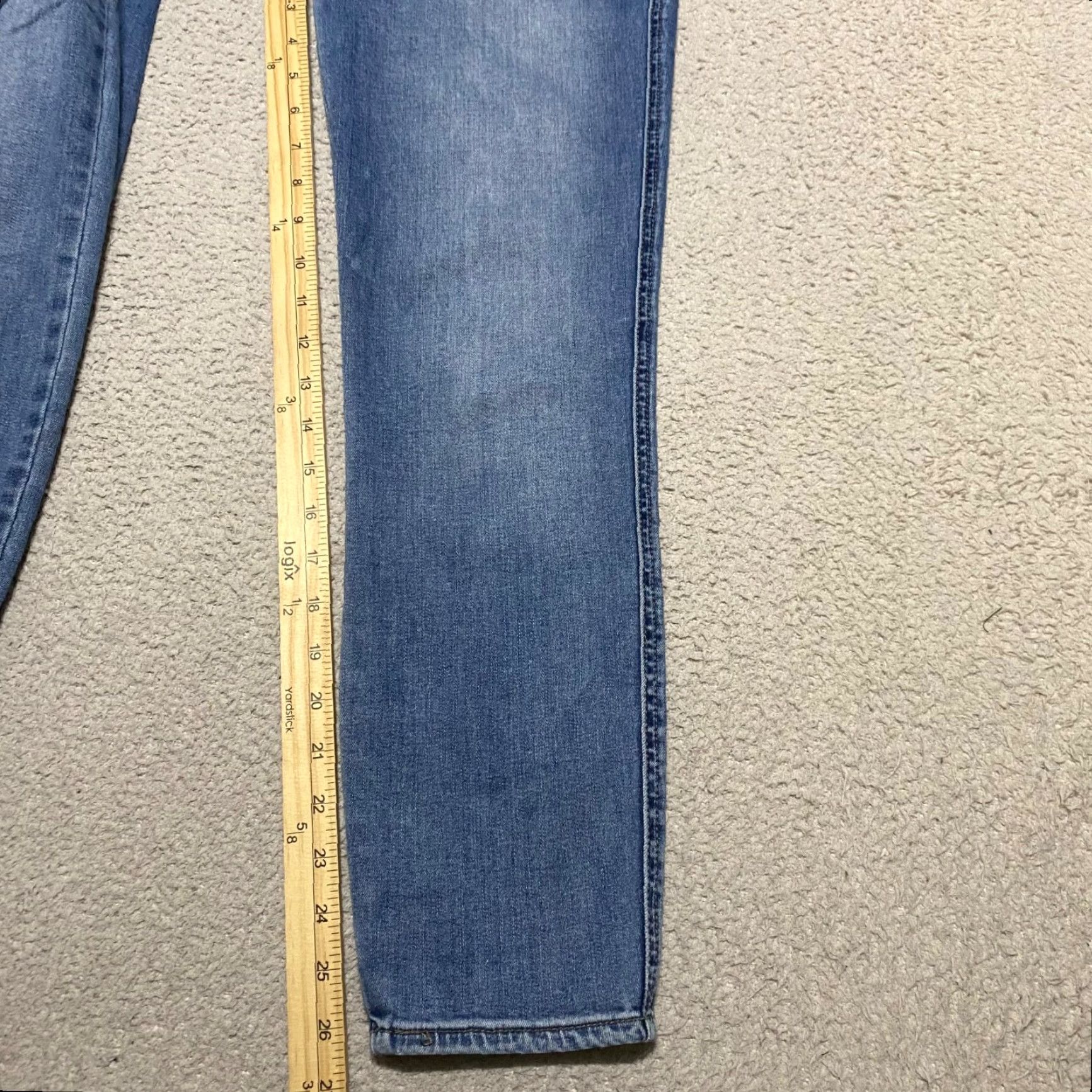 Vintage KUT from the Kloth Womens Jeans Blue Denim High Rise Ankle Slim Straight Leg 6 Size Regular 28in Inseam 5-Pocket Design Womens Size 28" / US 6 / IT 42 - 6 Thumbnail