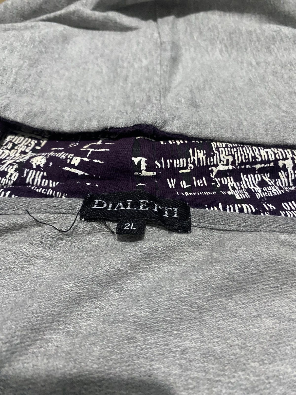 If Six Was Nine × Japanese Brand × Le Grande Bleu (L.G.B.) Y2k Dialetti Zip up Hoodie Size US XL / EU 56 / 4 - 6 Thumbnail