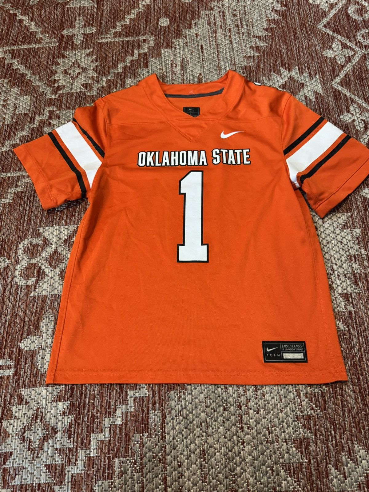 Nike Orange Nike Oklahoma State University jersey Youth Large Size US XXS / EU 40 - 1 Thumbnail