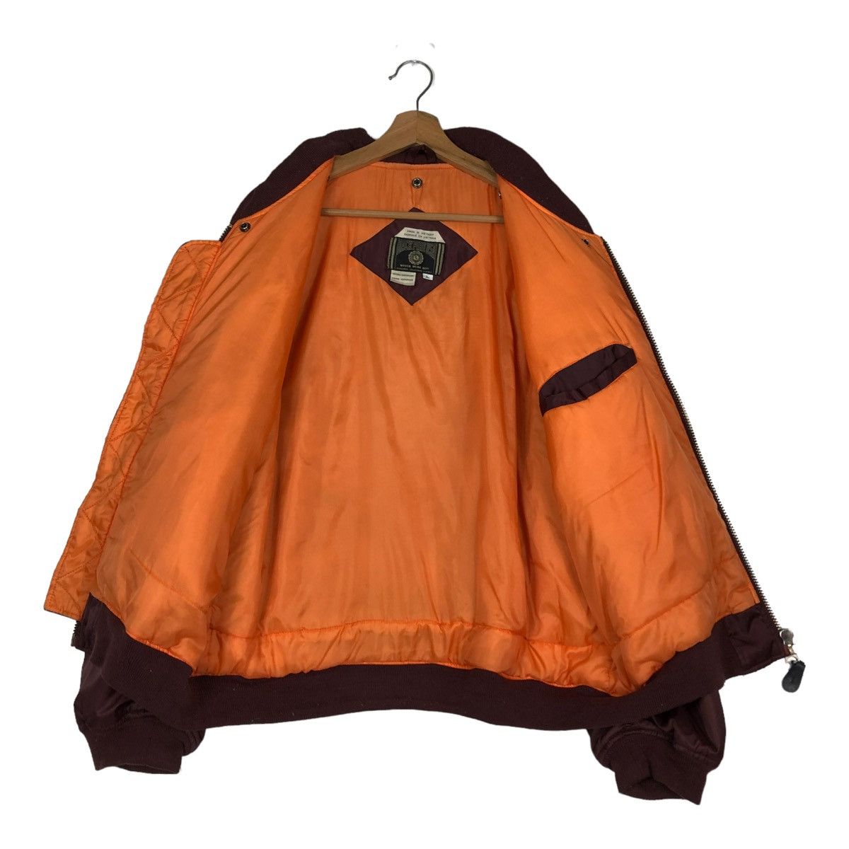 Vintage 🔥VINTAGE BOMBER JACKET MA-1 DESIGN BACK FIRE USA BIG LOGO Size US L / EU 52-54 / 3 - 15 Thumbnail