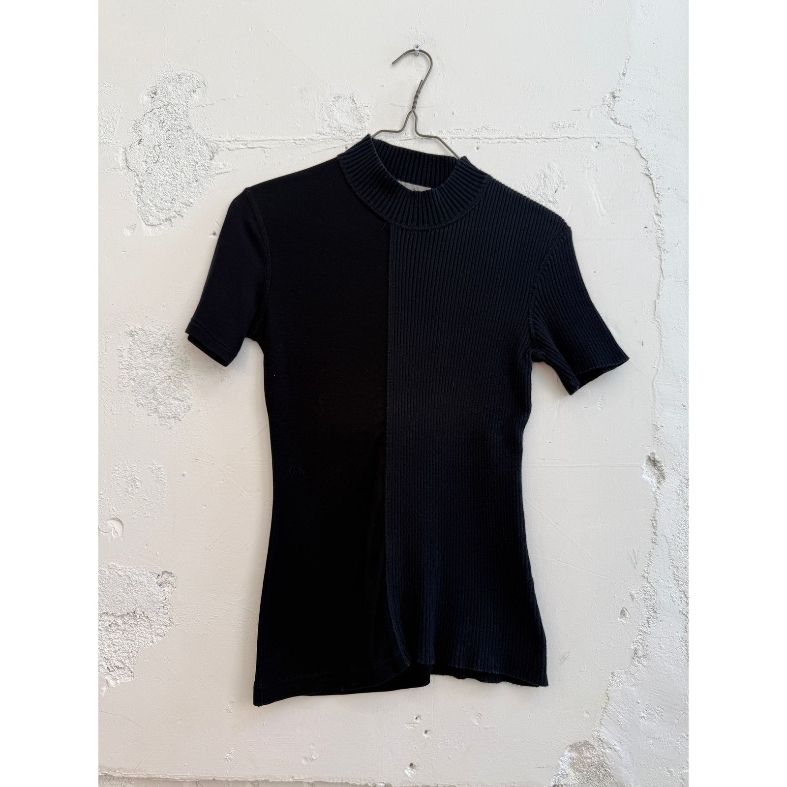 Yohji Yamamoto Yohji Yamamoto Split Ribbed Top Size S / US 4 / IT 40 - 1 Thumbnail