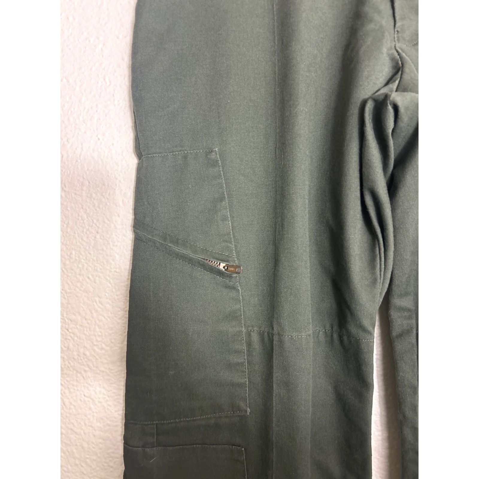 Vintage Pro-Tuff Coast Guard Cargo Pant Army Green 37x28 Men Regular Straight Pocket Cargo Twill Nylon Cotton Damaged? Size US 37 - 5 Thumbnail