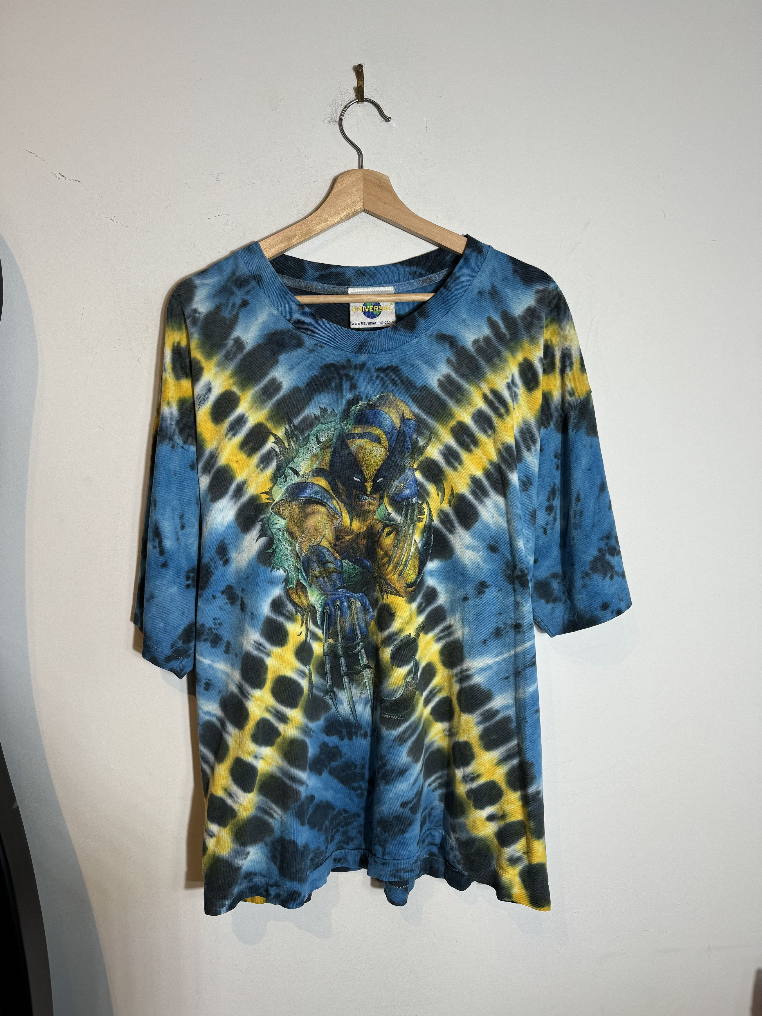 Marvel Comics × Vintage 1999 Marvel Wolverine Tie Dye X Men Tee Size XL Size US XXL / EU 58 / 5 - 1 Thumbnail