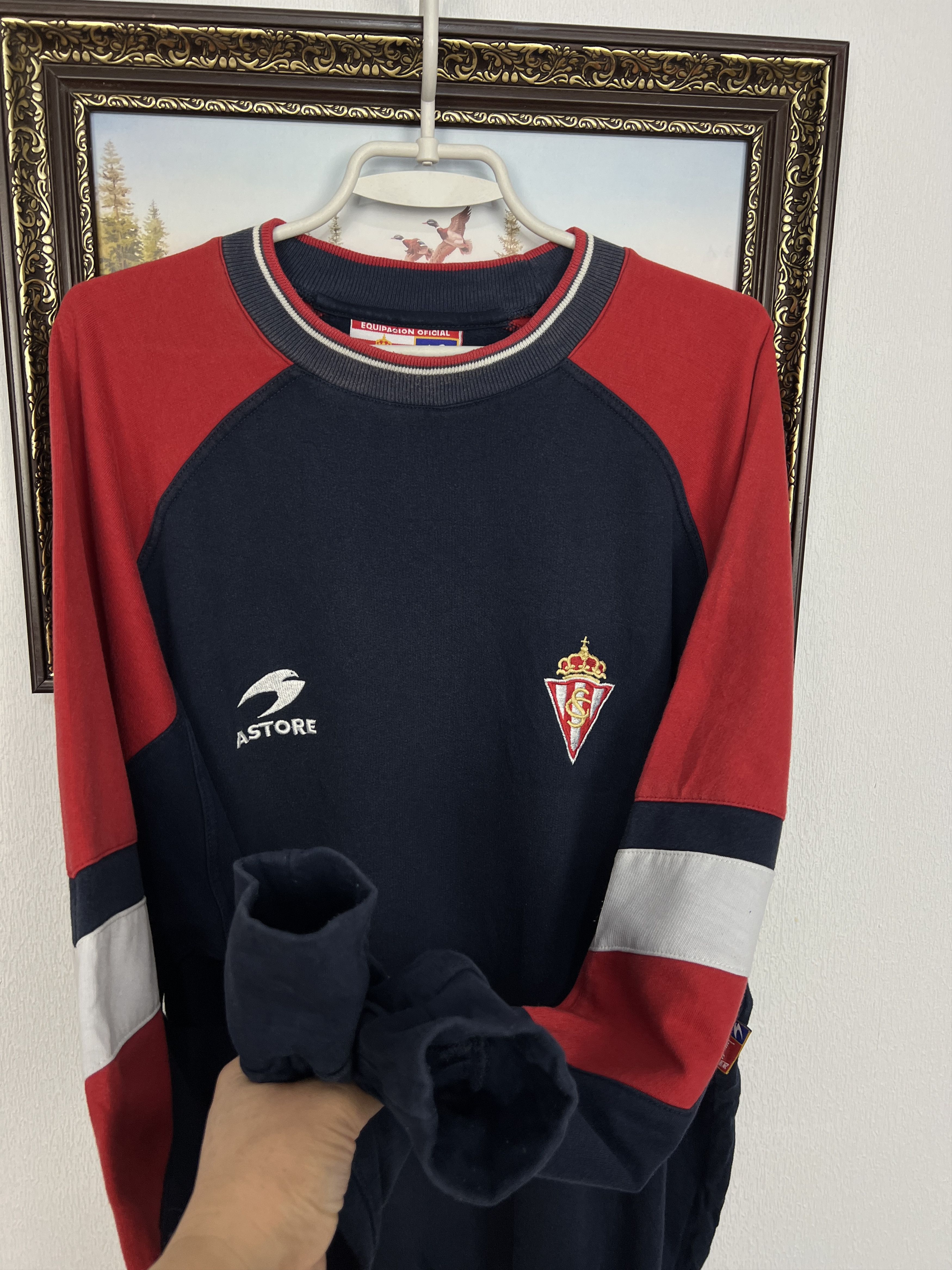 Vintage Sporting Gijon football Sweatshirt Rare Soccer Crewneck Size US XXL / EU 58 / 5 - 5 Thumbnail