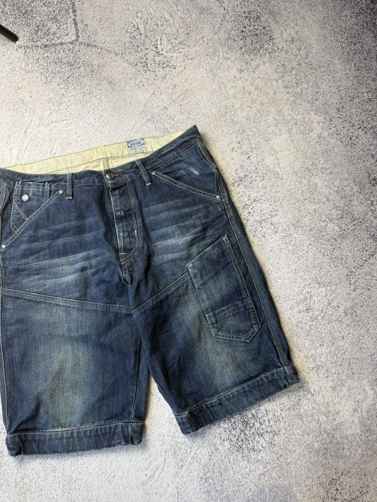 G-Star Mens Vintage G Star Raw Cargo Shorts rare army Y2K Size US 32 / EU 48 - 19 Thumbnail