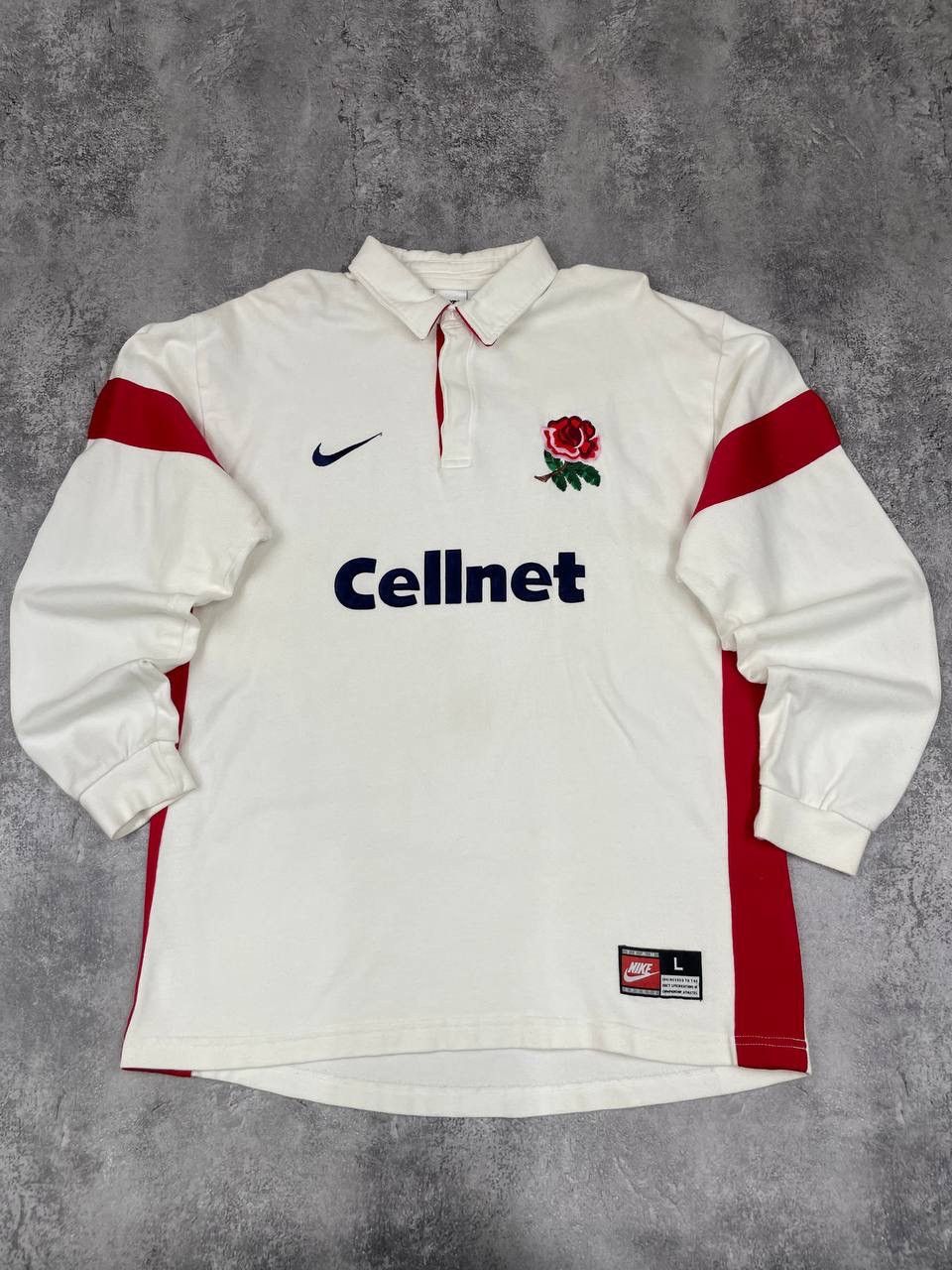 Nike Nike England Rugby Vintage Men Long Sleeve Shirt Jersey Size US L / EU 52-54 / 3 - 1 Thumbnail