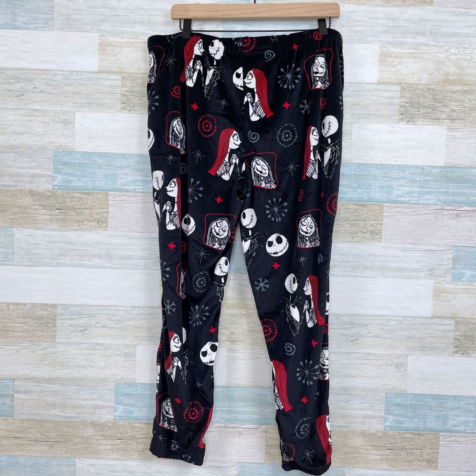 Disney Nightmare Before Christmas Fleece Pajama Pants Womens XL Size 35" - 3 Thumbnail