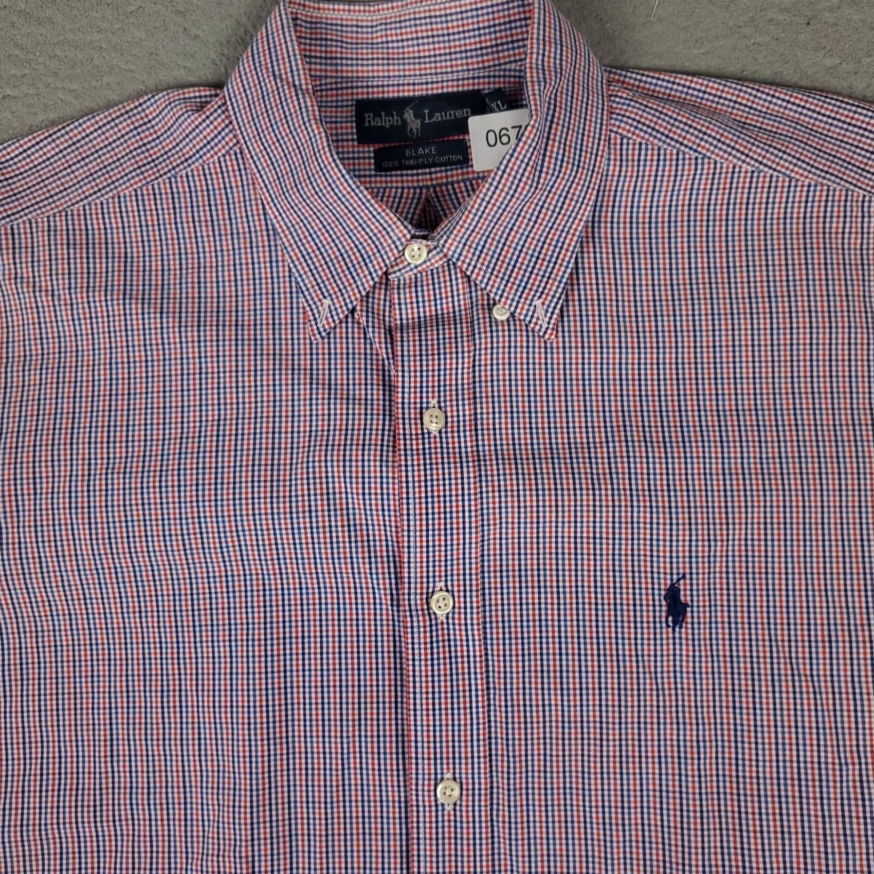 Ralph Lauren Ralph Lauren Shirt Mens XL Blue Check Button-Up Long Sleeve Casual Formal Wrist logo Pocket Size US XL / EU 56 / 4 - 2 Thumbnail