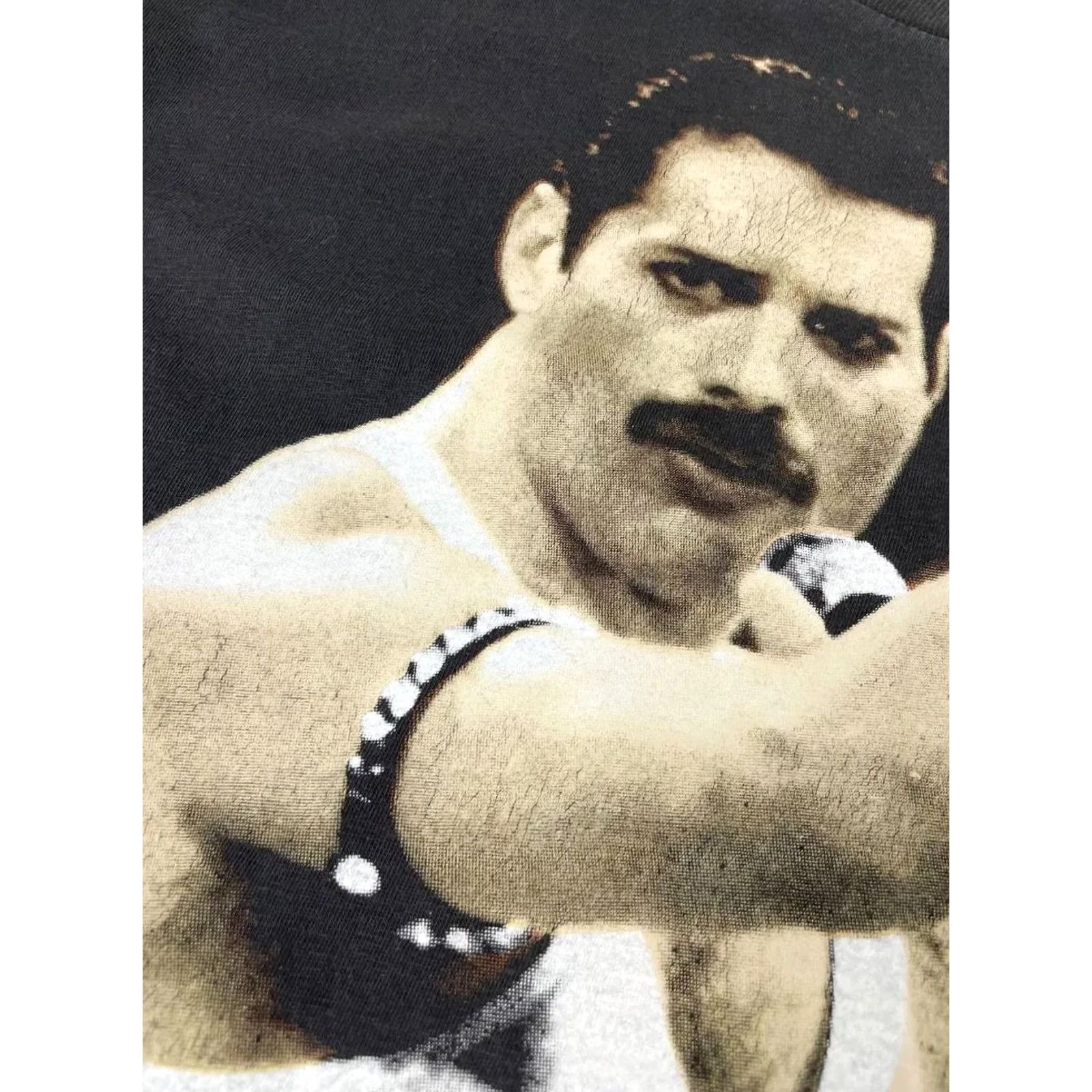 Logo 7 VINTAGE Freddie Mercury Queen Big Logo T Shirt Men XL Black Size US XL / EU 56 / 4 - 7 Thumbnail