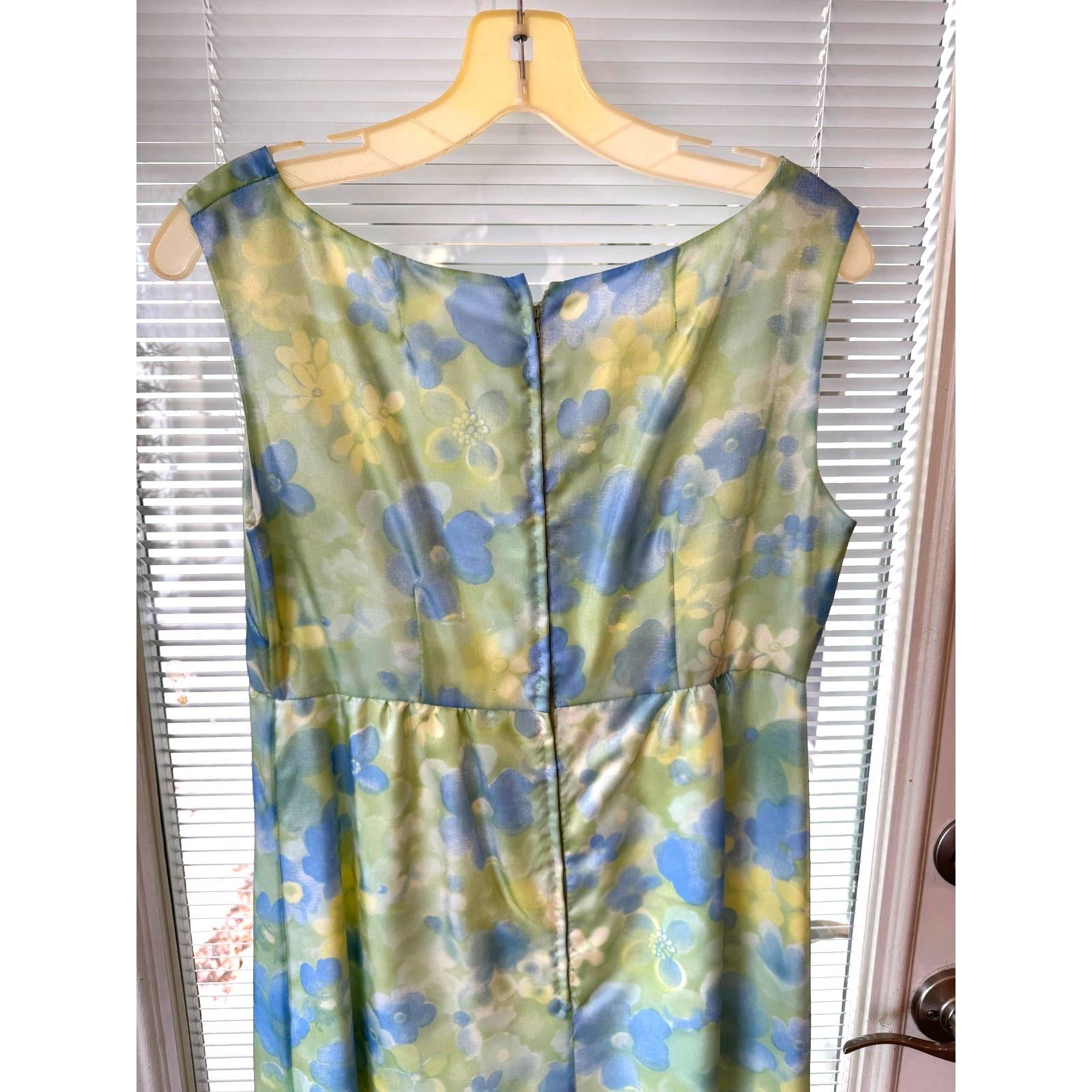 Homemade Vintage 70s gown material imported from Paris size 6 Size M / US 6-8 / IT 42-44 - 4 Thumbnail