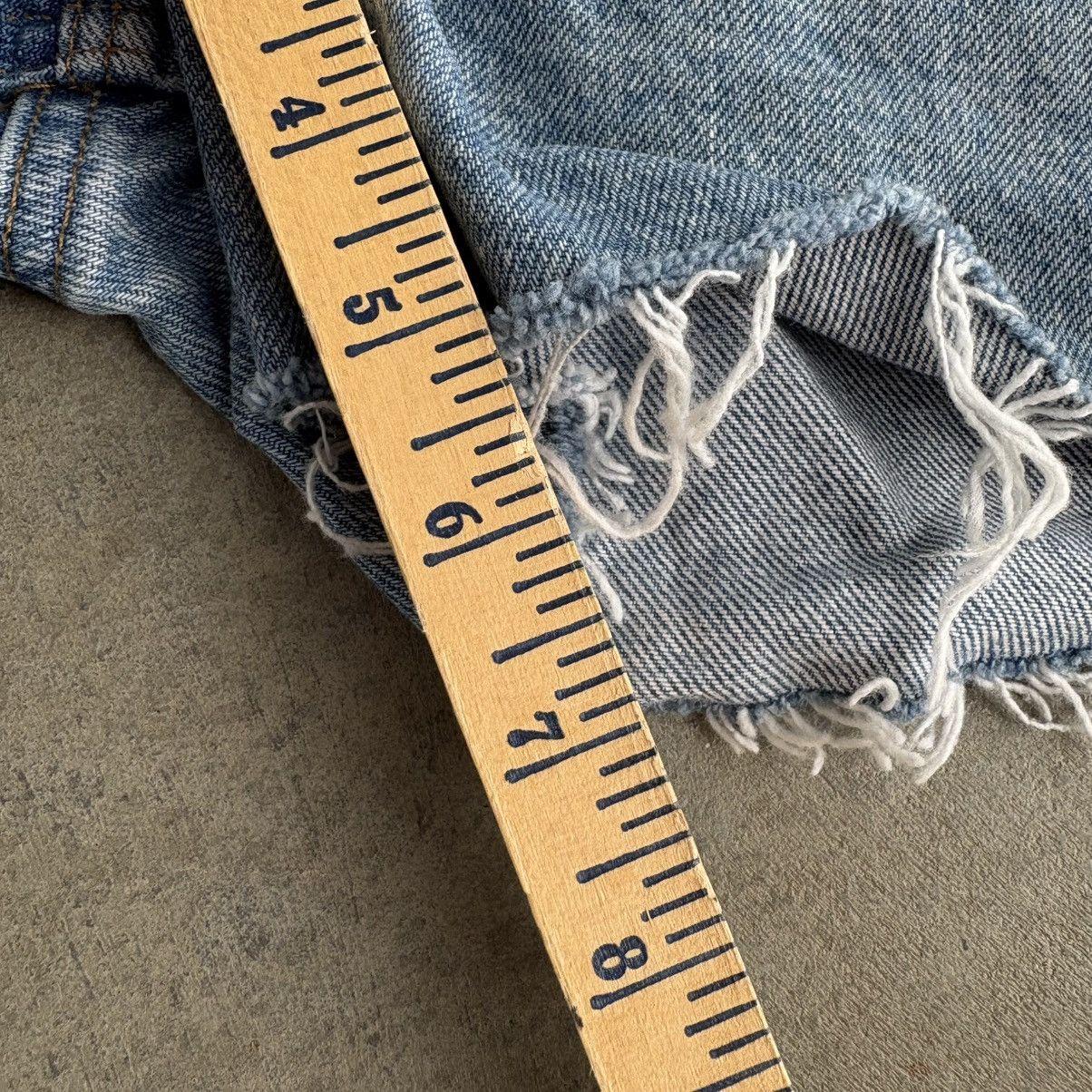 Vintage Crazy Vintage Carhartt Thrashed Jean Shorts Jorts 36" Blue Size US 36 / EU 52 - 8 Thumbnail
