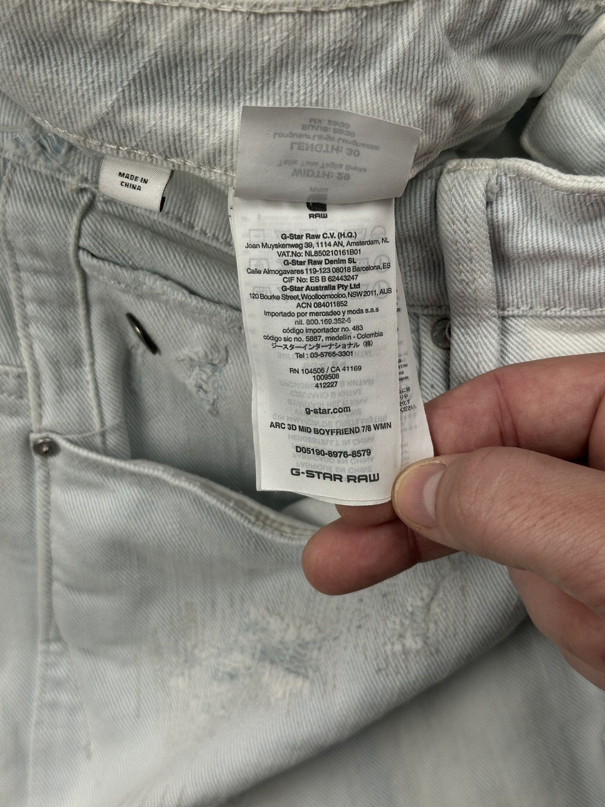 G-Star Vintage G-Star RAW Arc 3D Mid Boyfriend 7/8 Restored Denim Size 30" / US 8 / IT 44 - 11 Thumbnail