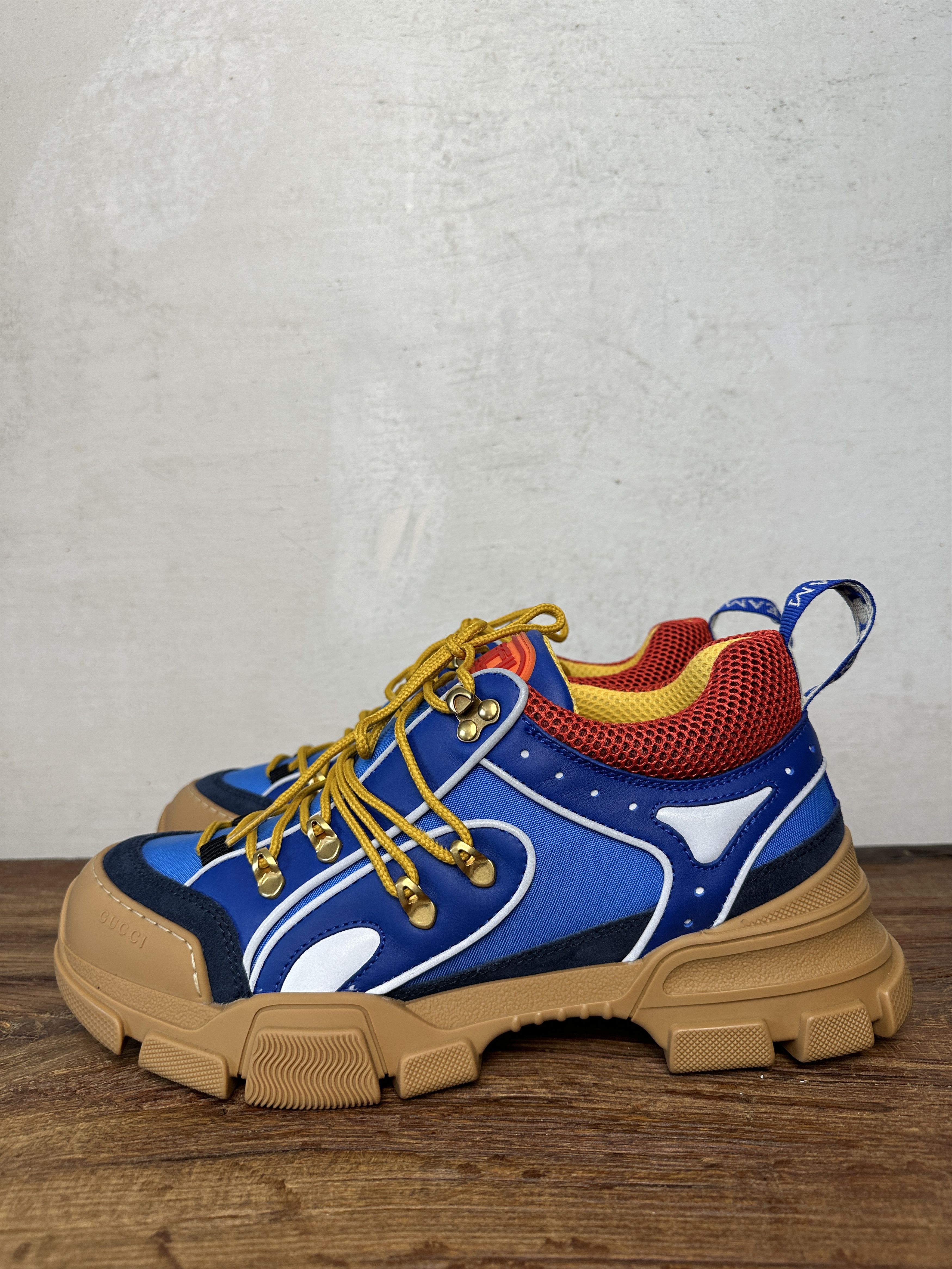 Gucci Gucci Flashtrek “Sega Blue Suede” Low Sneakers Size US 10 / EU 43 - 2 Thumbnail