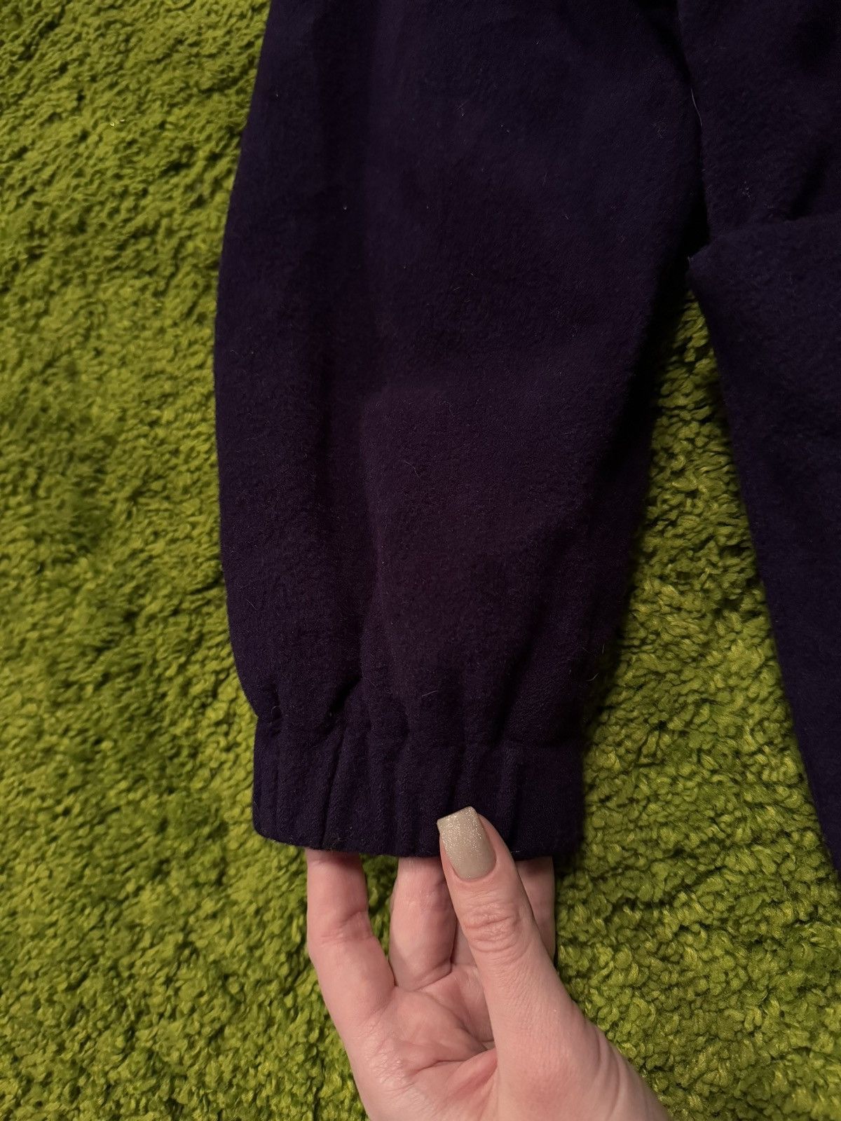 Escada × Escada Sport × Vintage Escada 1990s vintage wool purple hooded coat Size XL / US 12-14 / IT 48-50 - 5 Thumbnail