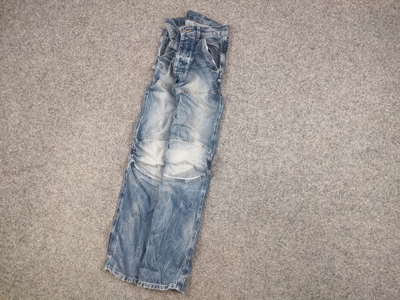 G-Star Vintage G Star Raw 3D Loose Double Knee Faded Denim Jeans Size US 33 - 4 Thumbnail