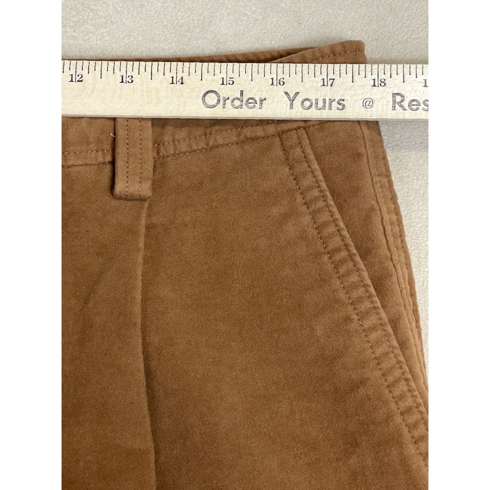 Ermenegildo Zegna Zegna Pants Mens 37 Brown Plated Casual Luxury Designer Pant Adult NWT Size US 37 - 5 Thumbnail