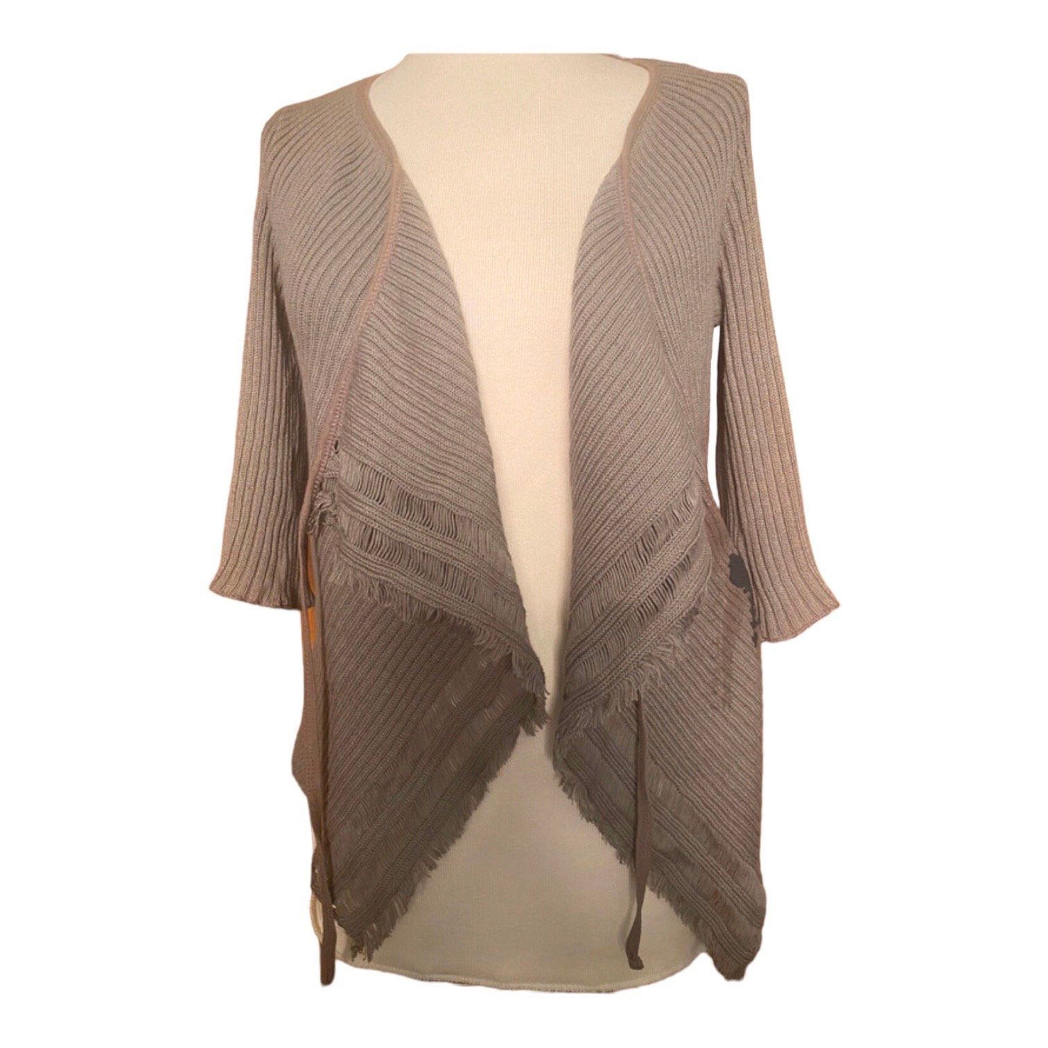 Cop Copine The Cop Copine Neutral Ribbon Asymmetrical Wrap Around Sweat Size ONE SIZE - 3 Thumbnail