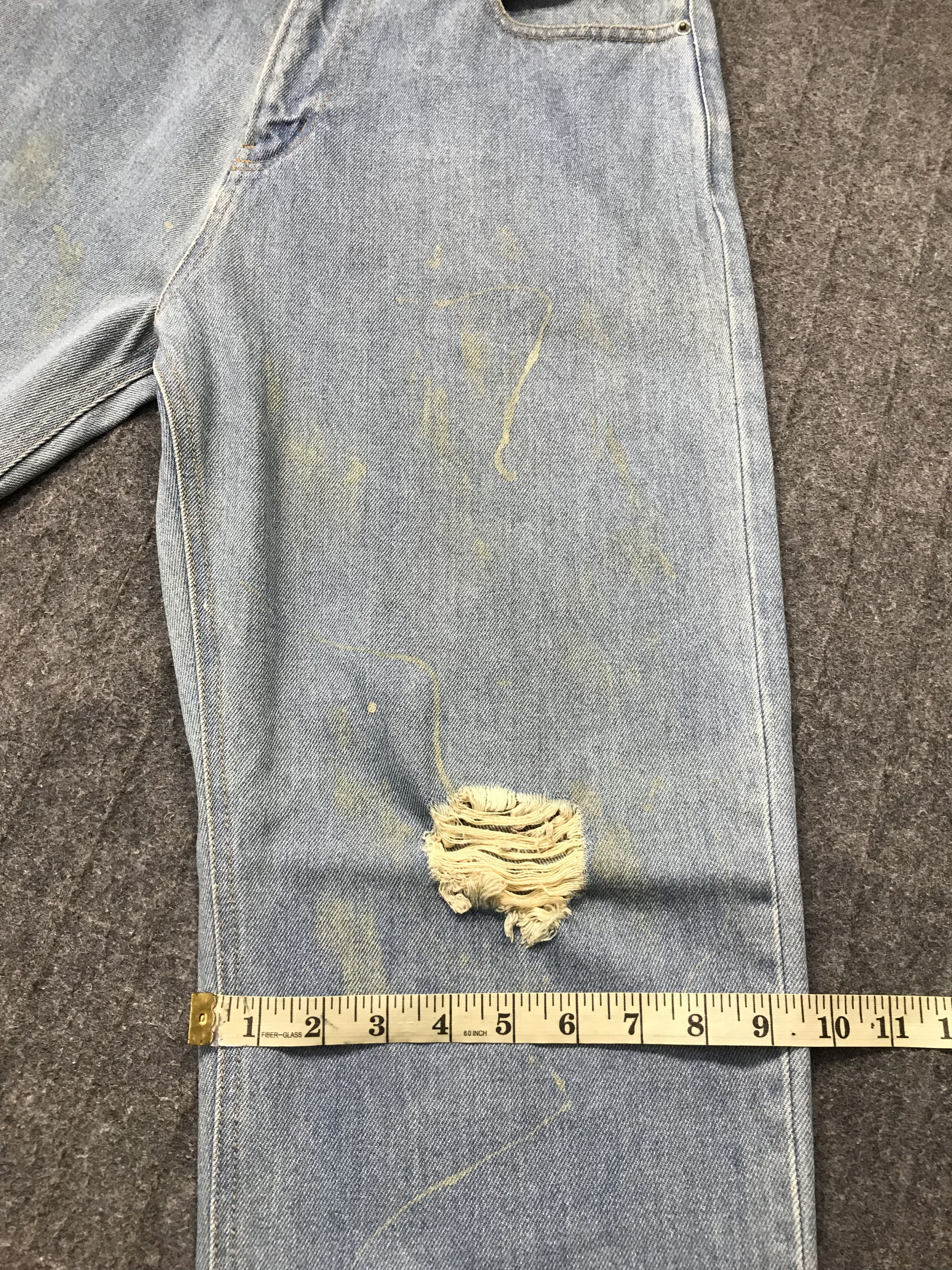 Japanese Brand × Vintage Vintage Power To The People Design Distressed Denim Jeans Size US 31 - 18 Thumbnail
