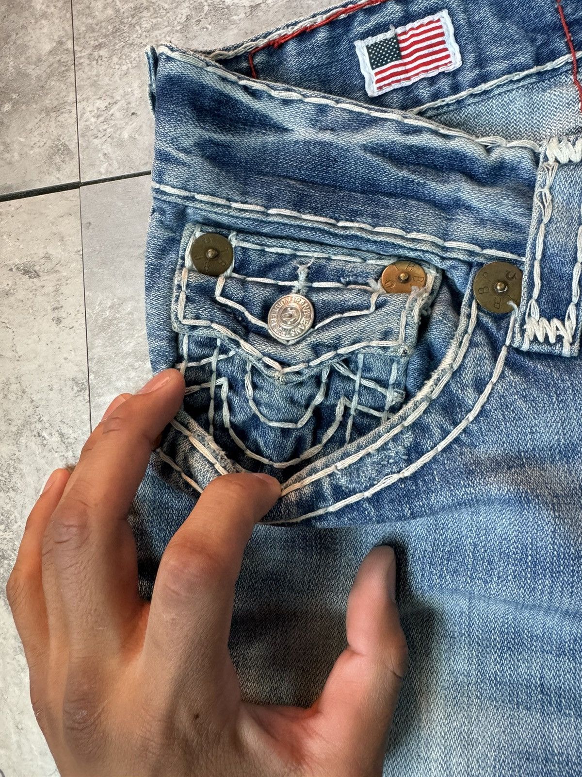 True Religion True Religion Ricky Super T sz 30 Size US 30 / EU 46 - 5 Thumbnail