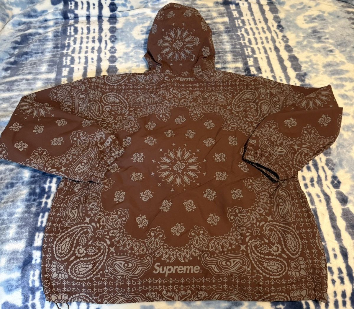 Supreme Supreme Reflective Bandana Anorak (SS26) Brown Size Large