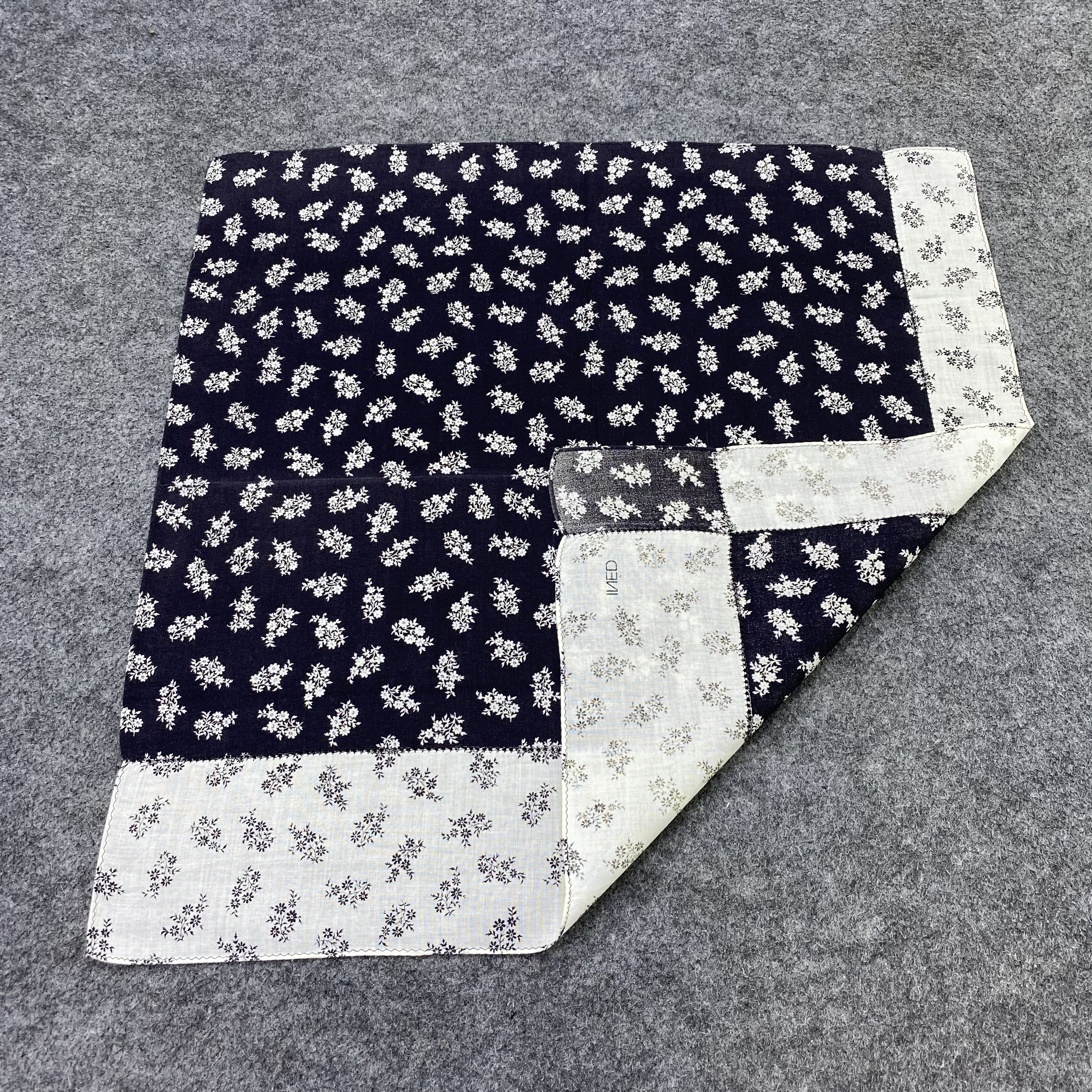Japanese Brand Ined Handkerchief Neckerchief Bandana-B2042 Size ONE SIZE - 5 Thumbnail