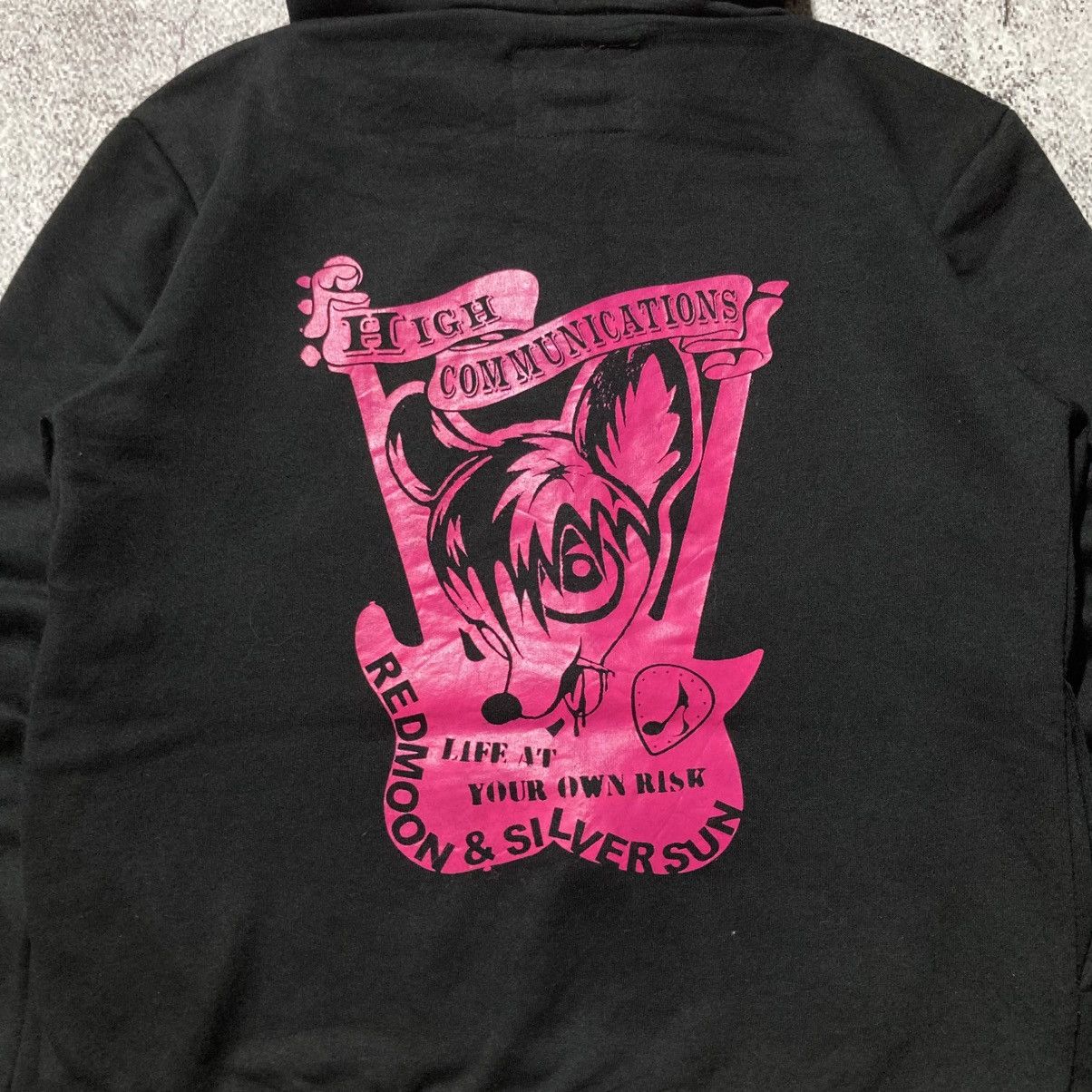 Japanese Brand 2000s High Communications Cartoon Fur Ziphoodie Black Lgb Size US S / EU 44-46 / 1 - 15 Thumbnail