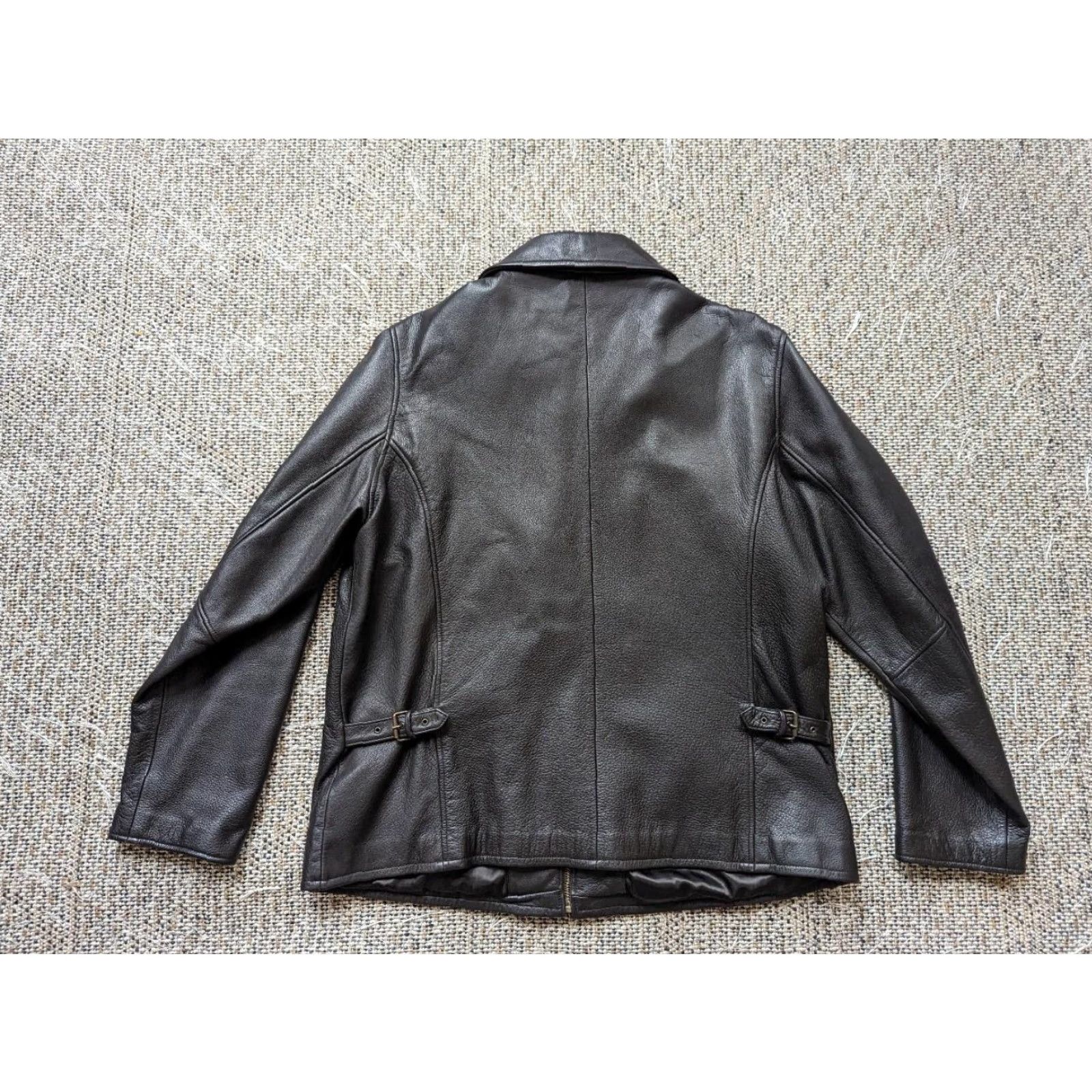 Eddie Bauer Womens Eddie Bauer Motorcycle Jacket XL Tall Leather Dark Brown Stine Legacy Cowhide Leather Size XL / US 12-14 / IT 48-50 - 2 Thumbnail