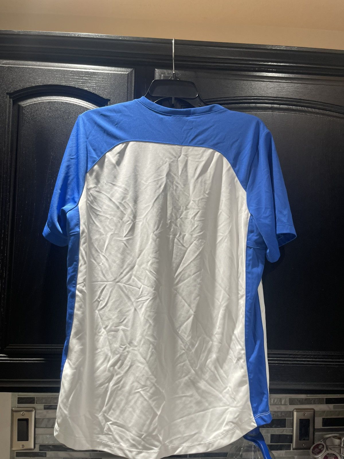 Nike Nike Dri Fit V Neck Team Jersey ~ Mens Size M~ Blue & White Size US M / EU 48-50 / 2 - 5 Thumbnail