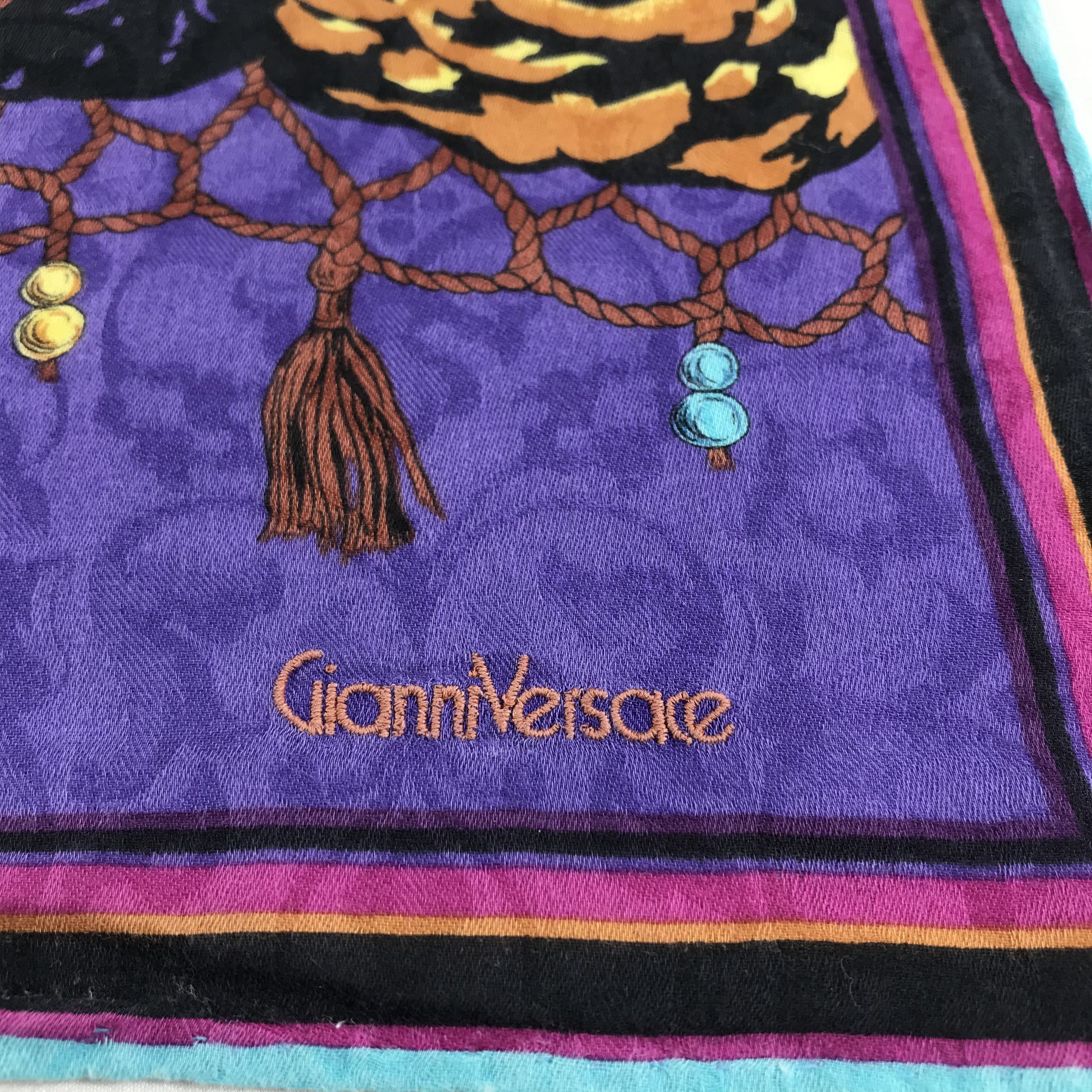 Versace Gianni Versace Handkerchief Neckerchief Bandana H632 Size ONE SIZE - 5 Thumbnail