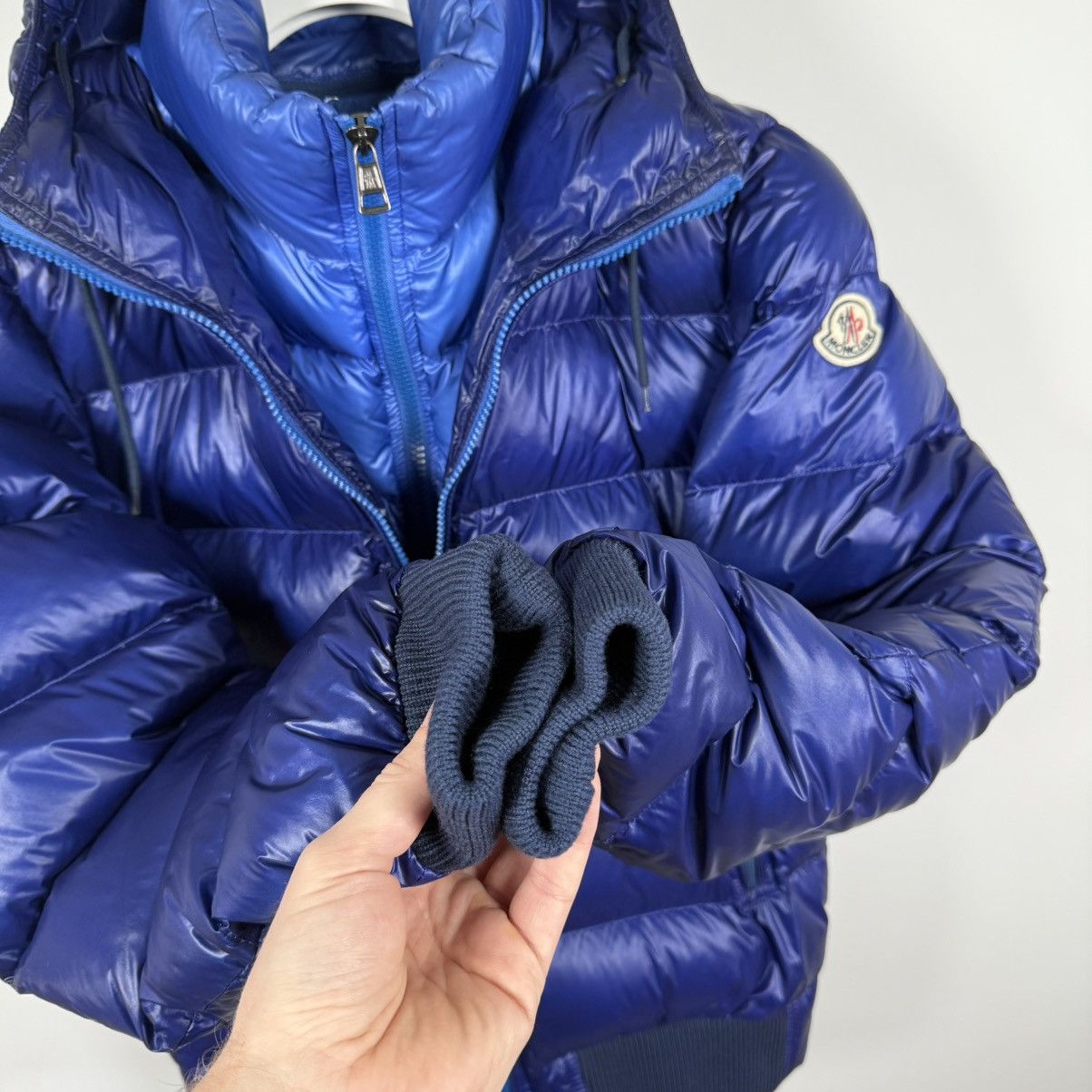 Moncler Moncler Marque Men’s Down Puffer Jacket Size 1 (S) Blue Size US S / EU 44-46 / 1 - 4 Thumbnail