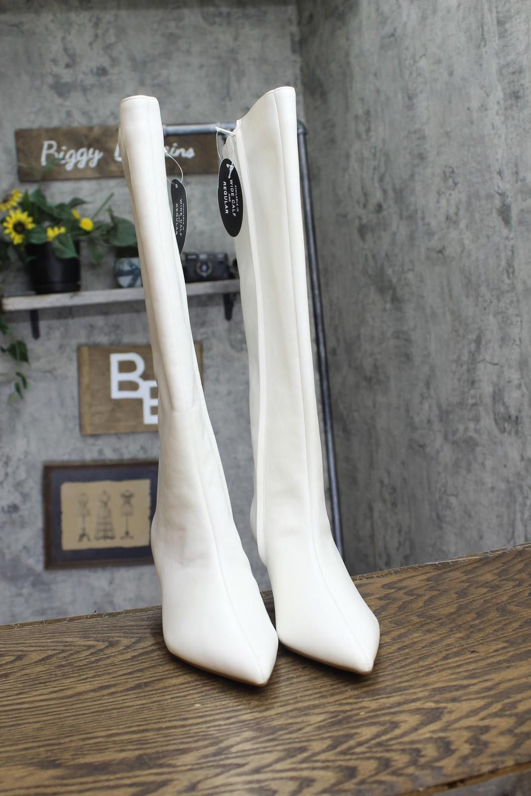 Other On 34th Stovepipe Boots 10019723900 Bone Smooth White 6m Size US 6 / IT 36 - 2 Thumbnail