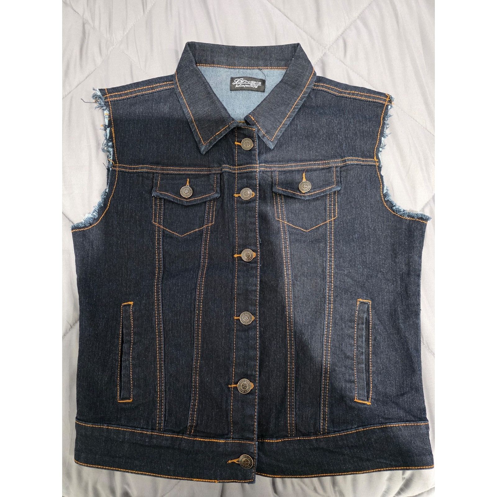 Other Ling's Fashion Jeans USA Women's size Medium Dark Denim "rip Size M / US 6-8 / IT 42-44 - 1 Thumbnail