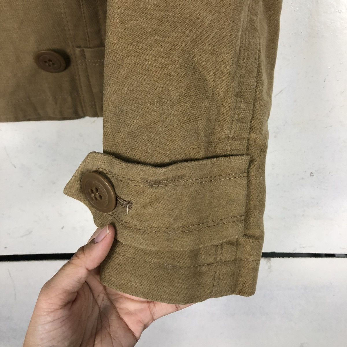 Burberry 🔥RICH BROWN CHORE CROPPED BIKER JACKET BURBERRY LONDON Size XS / US 0-2 / IT 36-38 - 17 Thumbnail