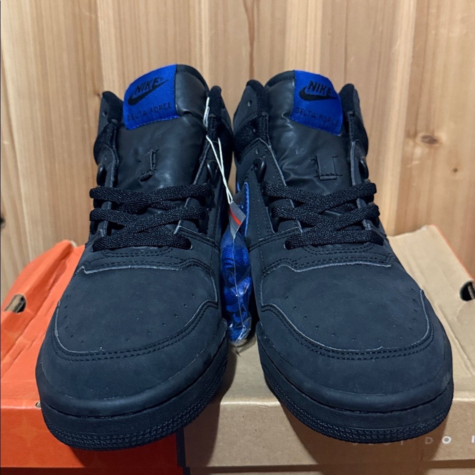 Nike 2004 Nike Delta Force 3/4 Black Blue Sport Royal Size US 10.5 / EU 43-44 - 6 Thumbnail