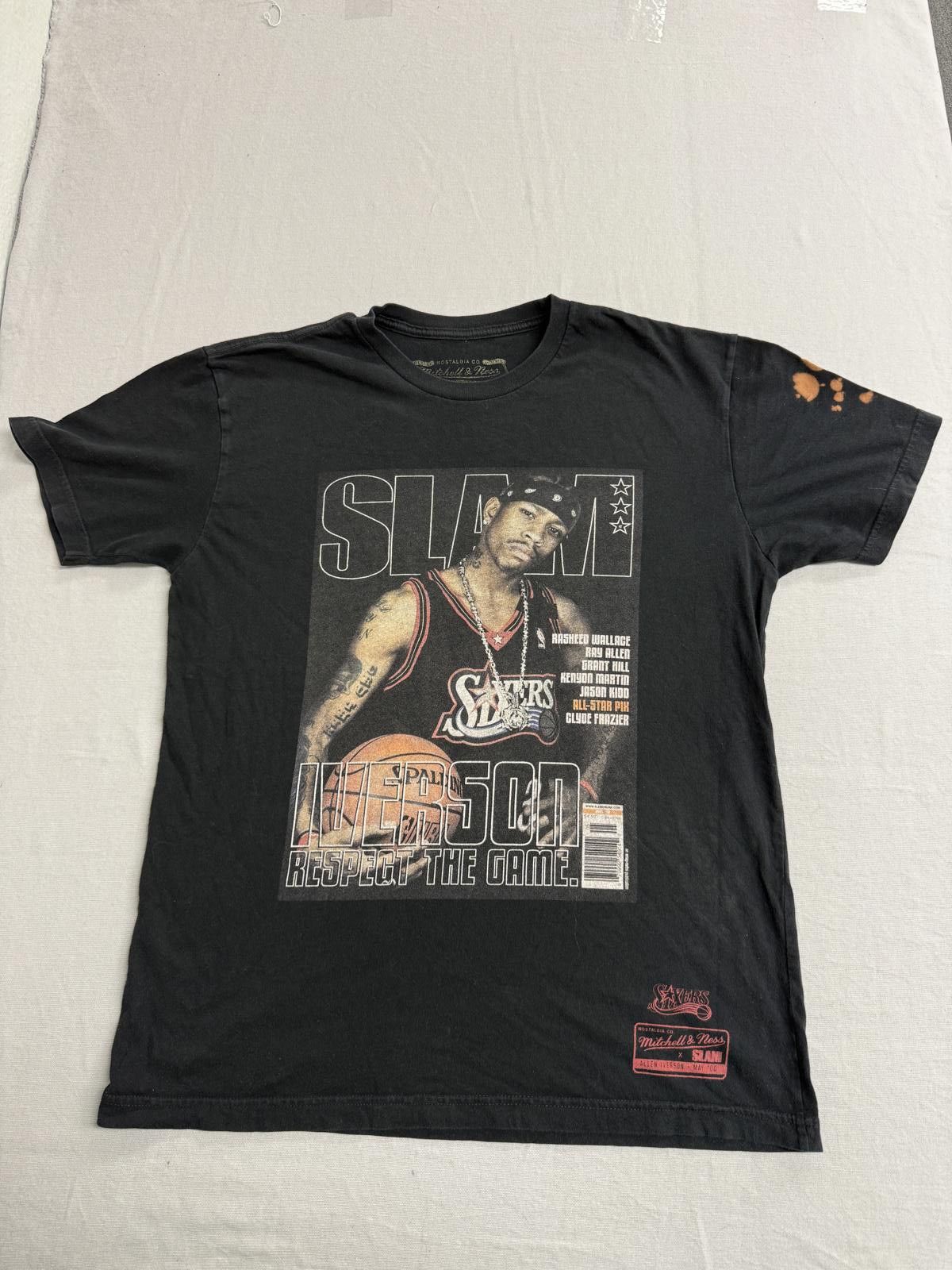 Mitchell & Ness Faded Allen Iversion Slam Magazine T-shirt Mitchell & Ness M Size US M / EU 48-50 / 2 - 1 Thumbnail