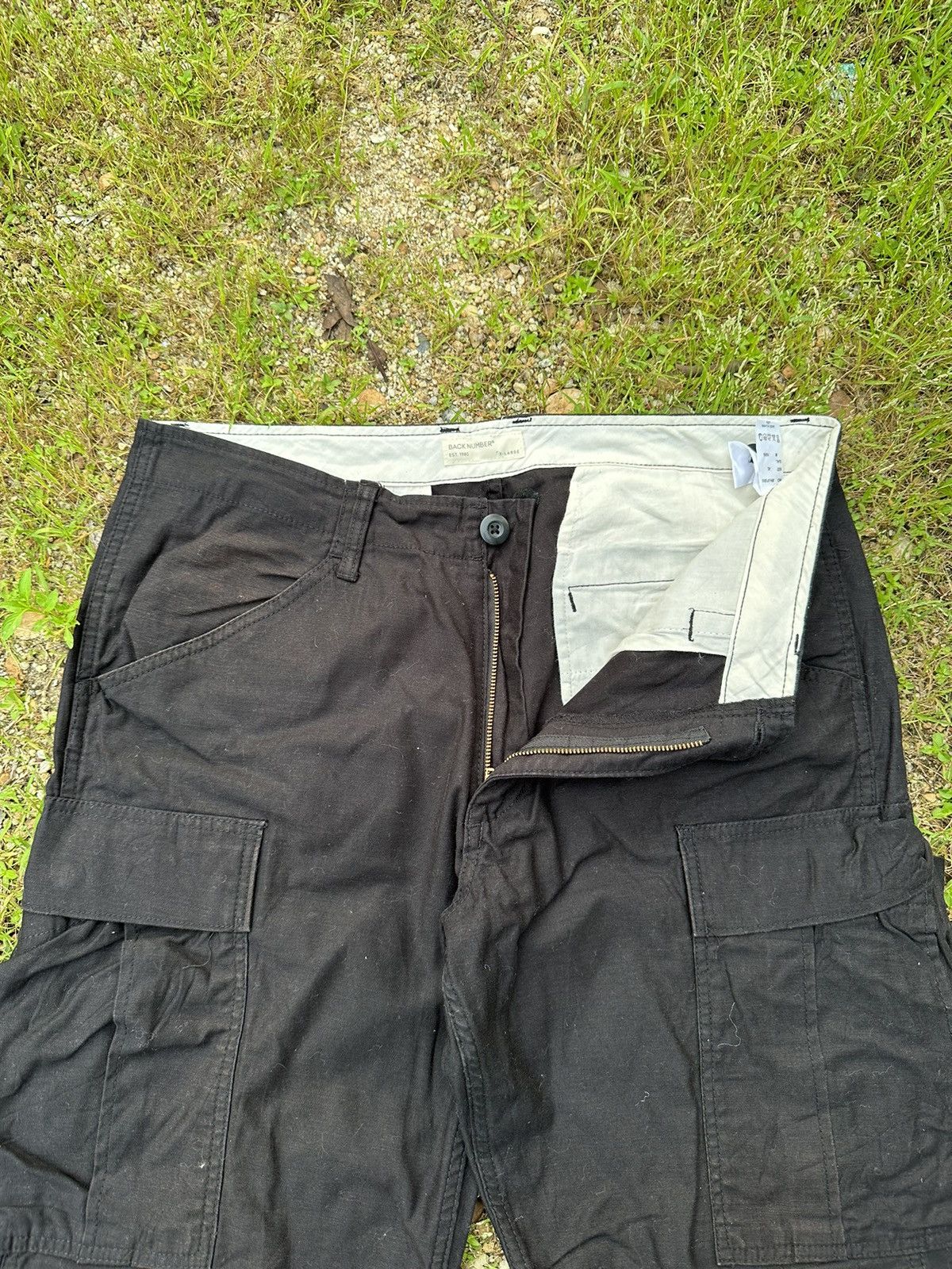 Hunter BACK NUMBER Japan Utility Tactical Big Pocket Cargo Pants Size US 34 / EU 50 - 8 Thumbnail
