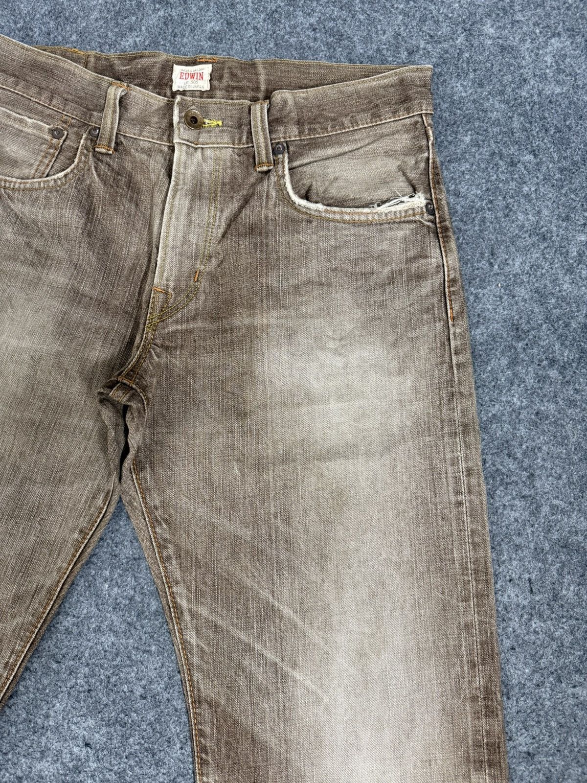Kapital A15 VINTAGE EDWIN BROWN 505ZX SELVEDGE Size US 32 / EU 48 - 3 Thumbnail