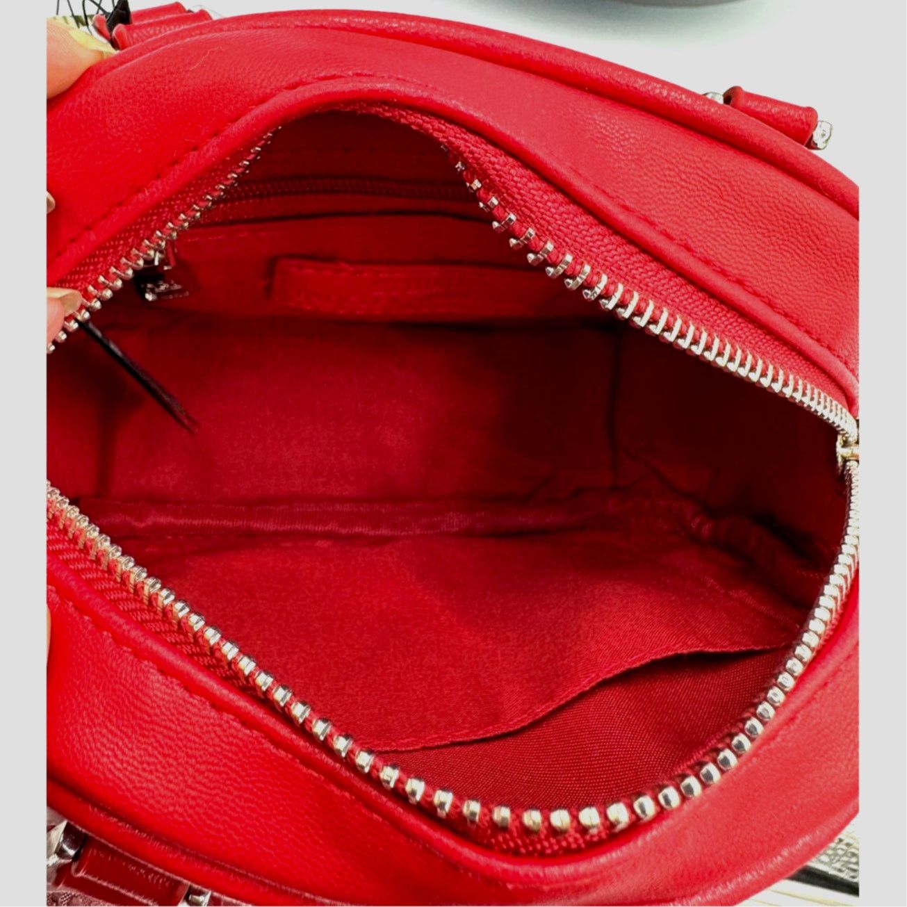 Badgley Mischka Badgley Mischka Crossbody Dome with Studs - Red Size ONE SIZE - 12 Thumbnail