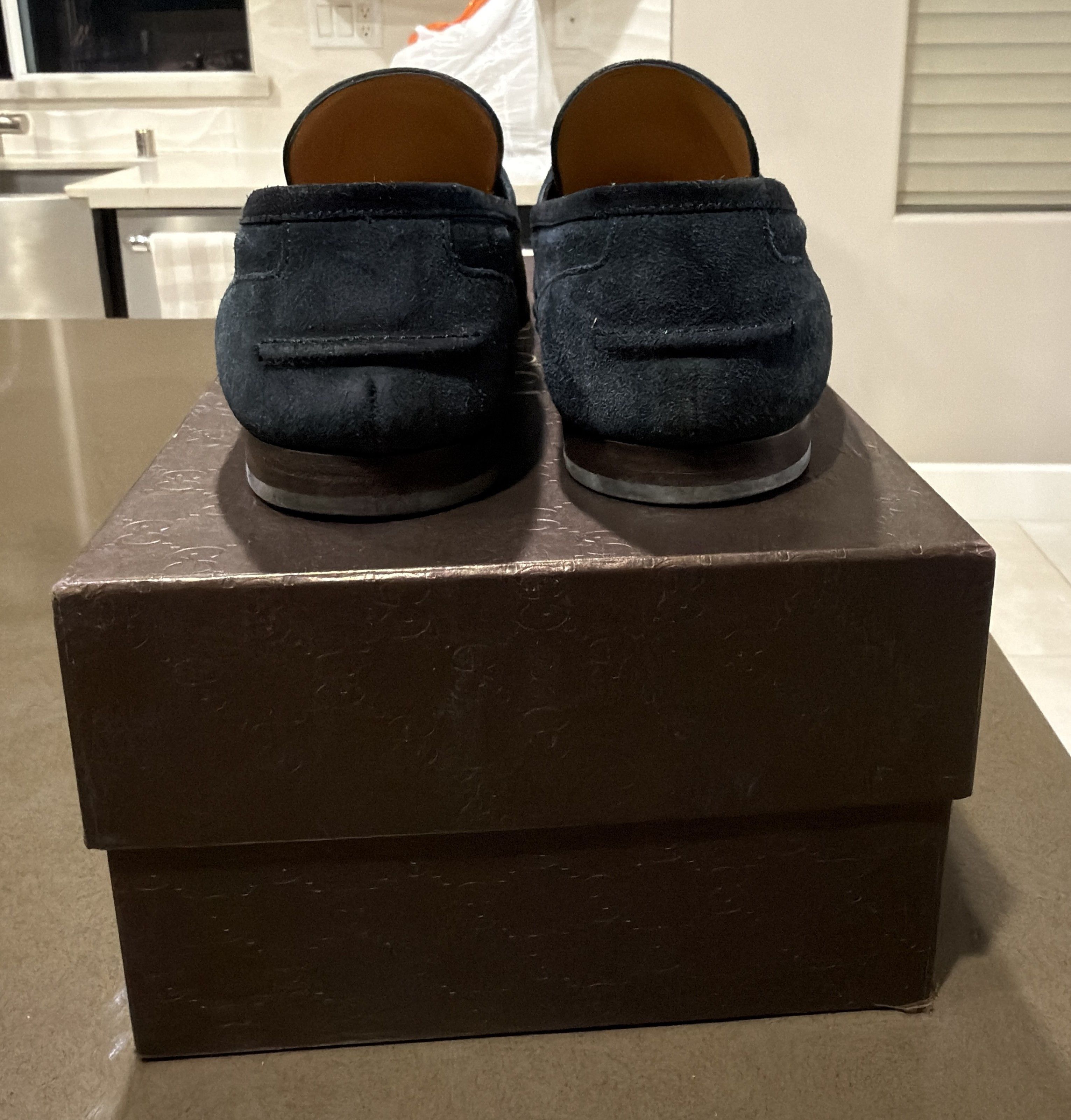 Gucci Gucci Horsebit Loafer 322500 CMA40 Blue Suede Size US 8.5 / EU 41-42 - 6 Thumbnail