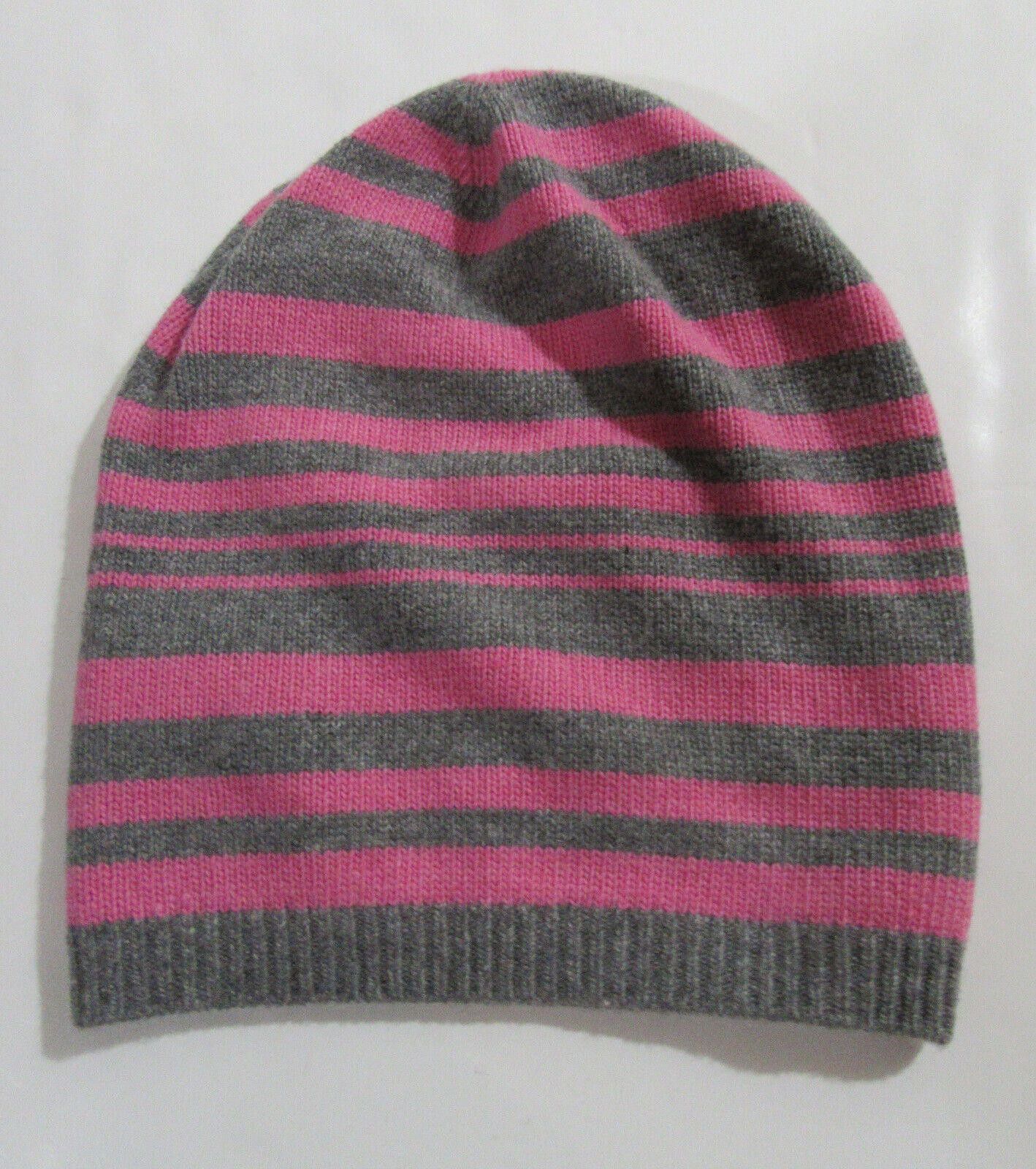 Moschino Moschino Beanie Hat Pink and Grey Striped NWT Size ONE SIZE - 5 Thumbnail