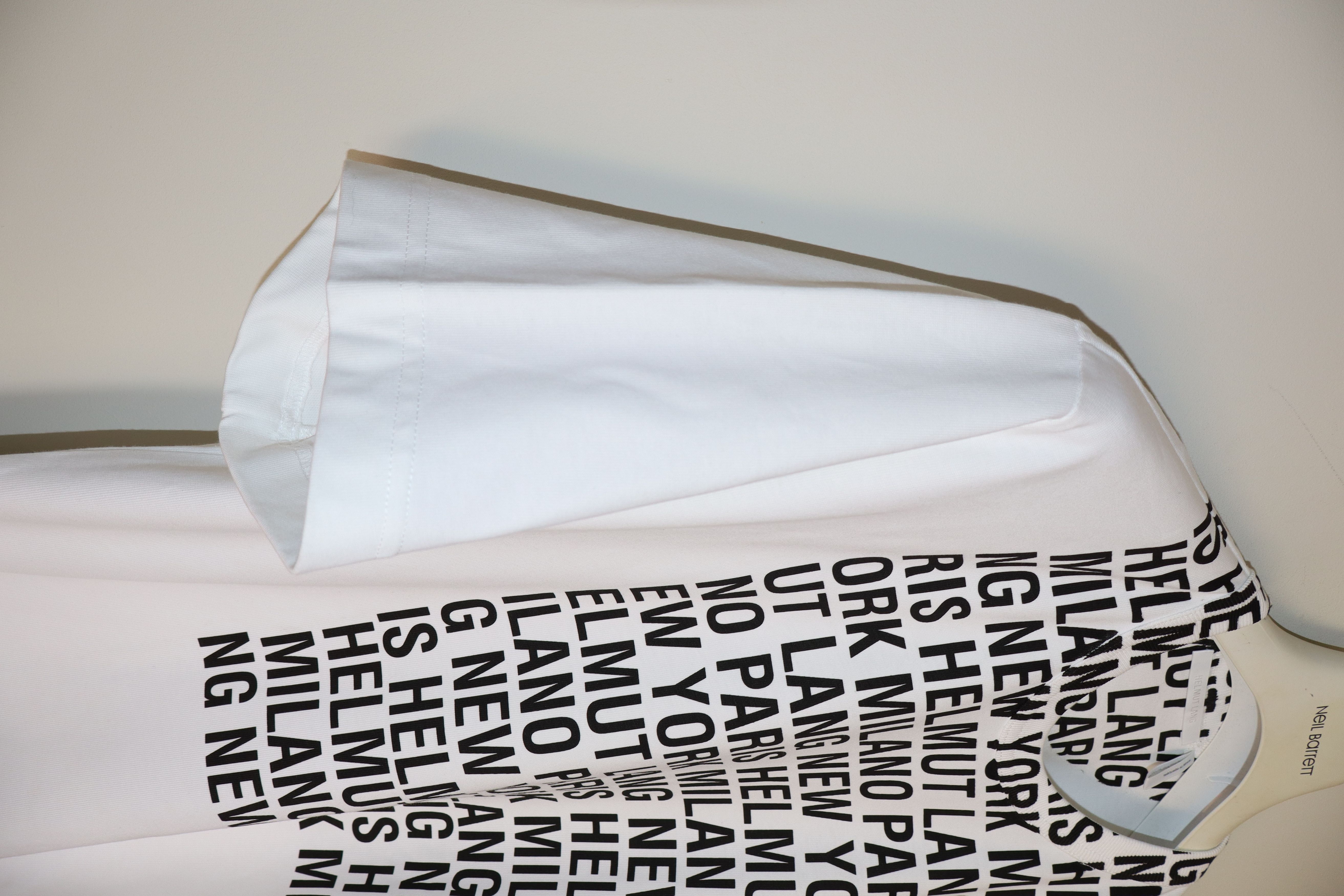 Helmut Lang White Box Logo T-Shirt Size US L / EU 52-54 / 3 - 13 Thumbnail