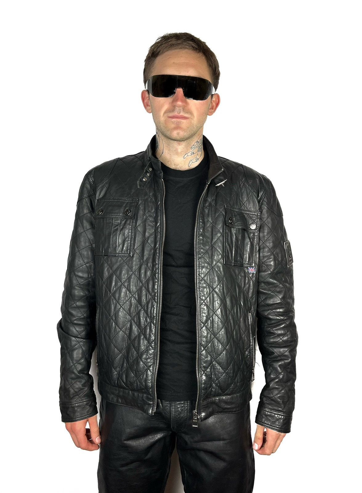 Belstaff 🏍️Belstaff quilted leather jacket motor style Size US L / EU 52-54 / 3 - 1 Thumbnail
