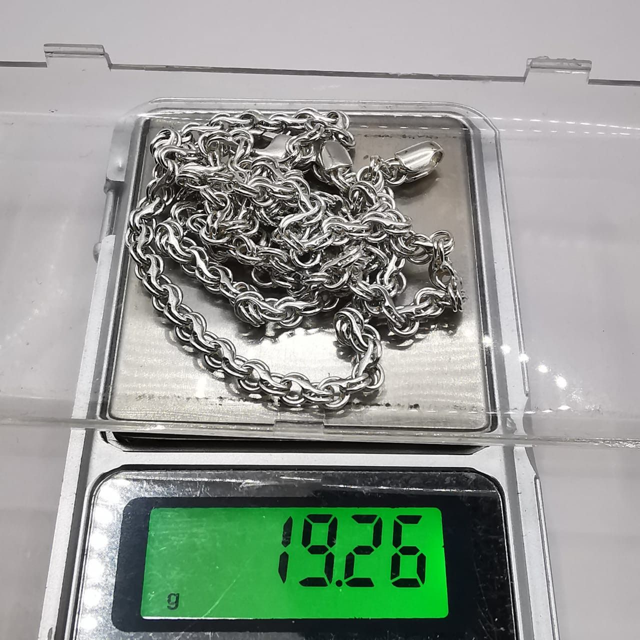 Sterling Silver Vintage Chain,925 Sterling Silver,Signed ,Handmade 19,26g Size ONE SIZE - 3 Thumbnail