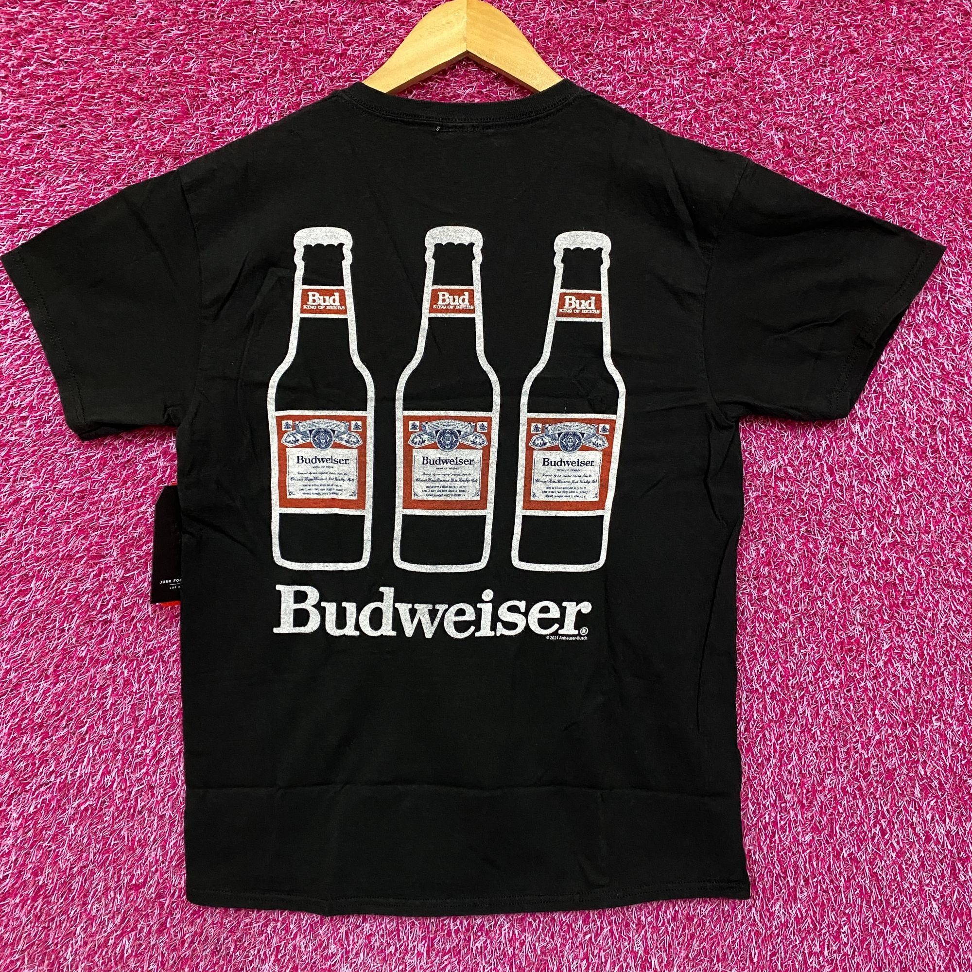 Junk Food Budweiser King Of Beers Logo Beer Bottles T-Shirt Small Size US S / EU 44-46 / 1 - 1 Thumbnail