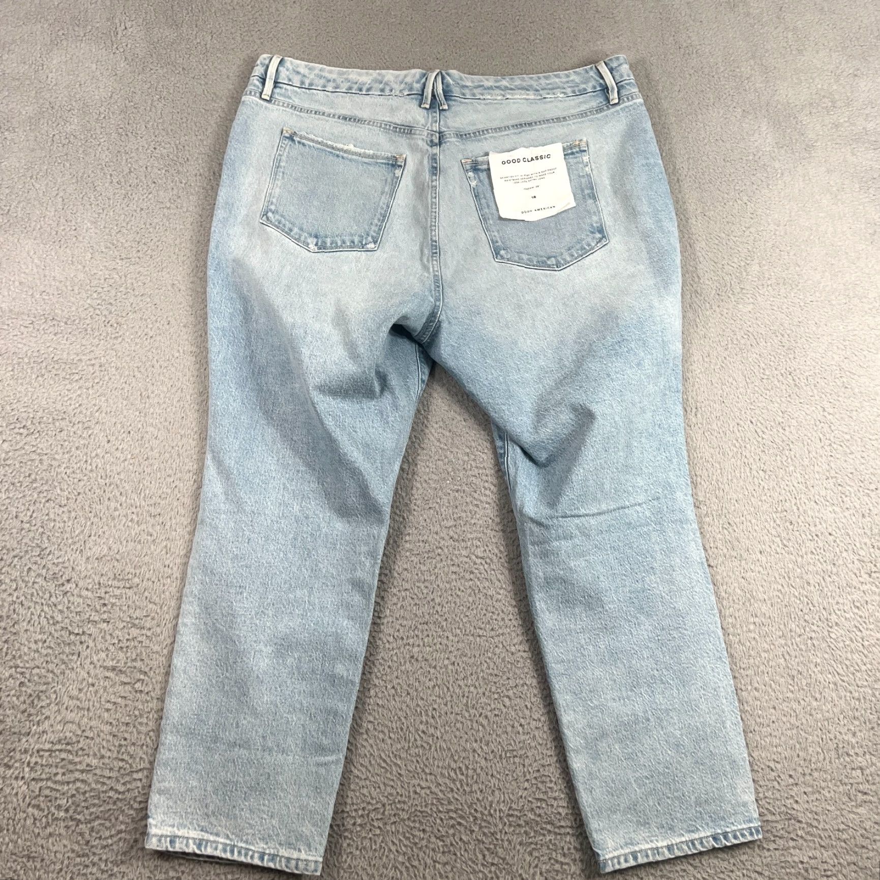 Good American Good American Women's Skinny Jeans 18 Light Wash Denim Plus Size Cotton Spandex NWT Size 25" / US 0 / IT 36 - 5 Thumbnail