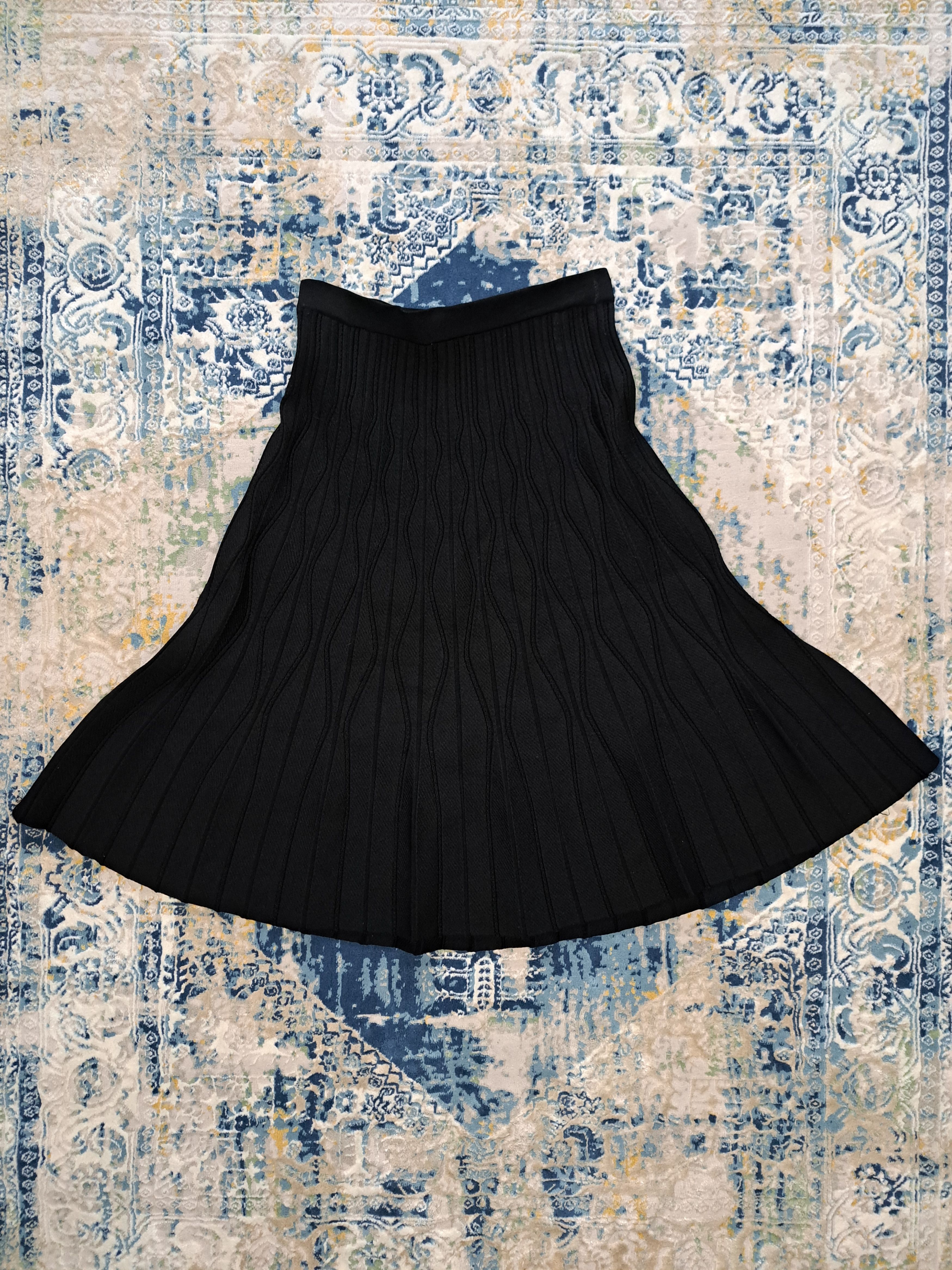 Sandro Archive Sandro Paris Pleats Plissed Skirt Designer High End Size 30" / US 8 / IT 44 - 2 Thumbnail