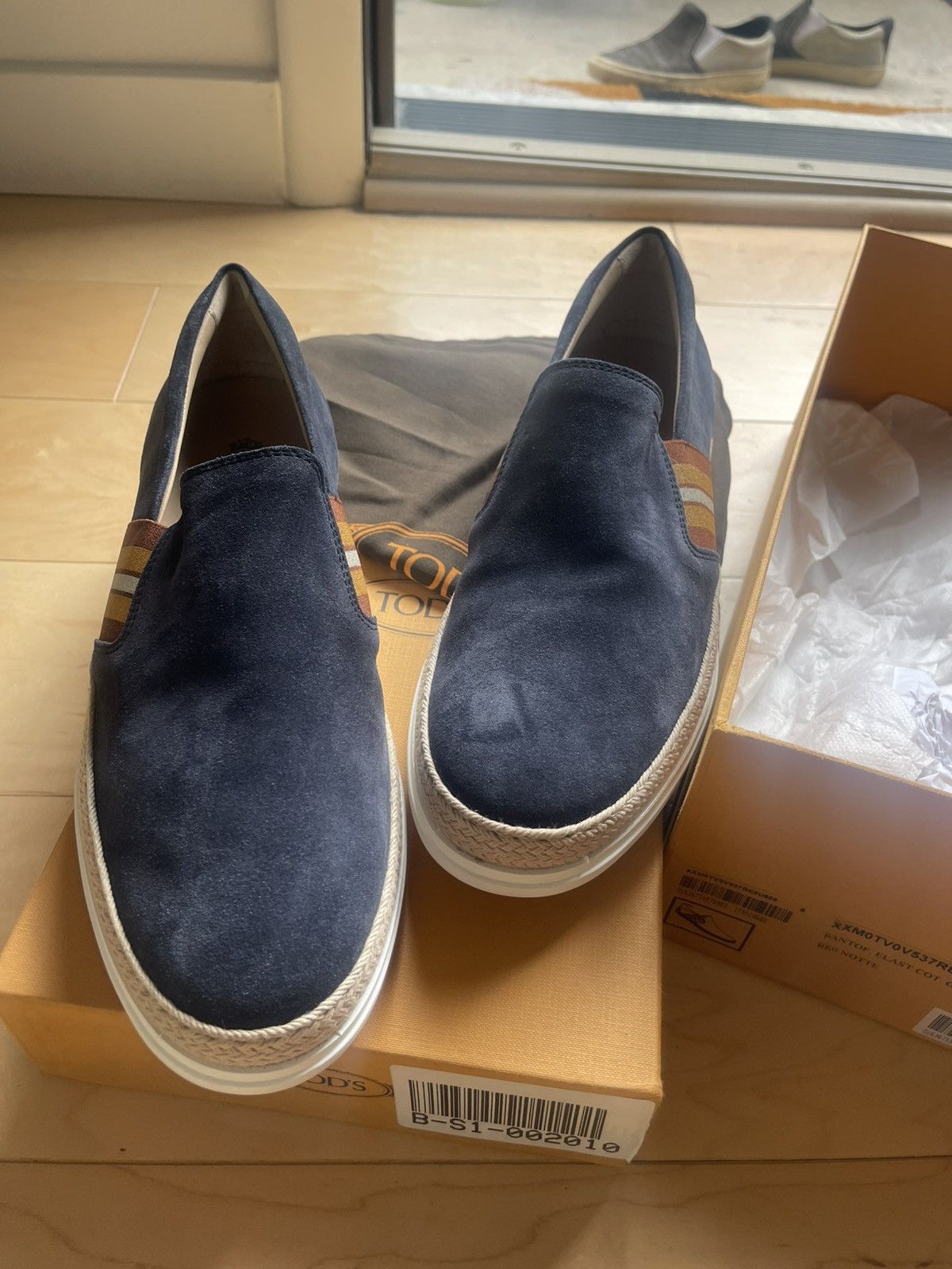Tod's Tods suede mens loafer navy 8 made in Italy new Size US 8 / EU 41 - 1 Thumbnail