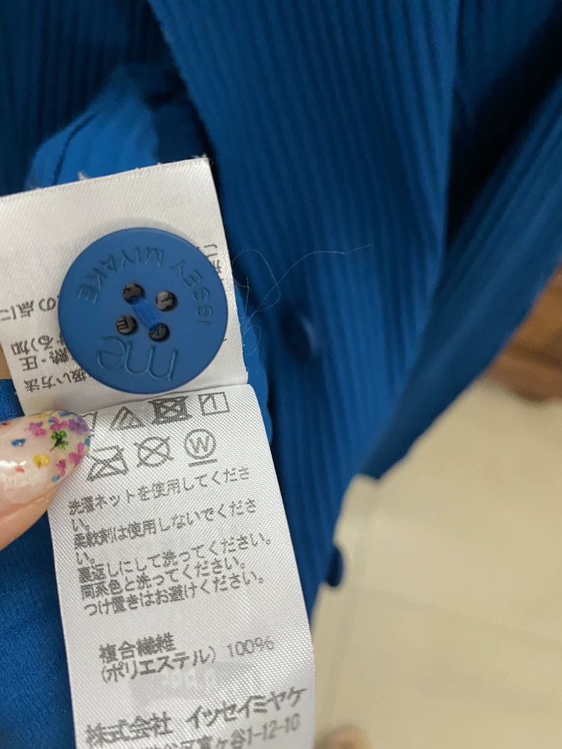 Issey Miyake Issey Miyake size:one size Blue long-sleeved shirt coat Size S / US 4 / IT 40 - 6 Thumbnail